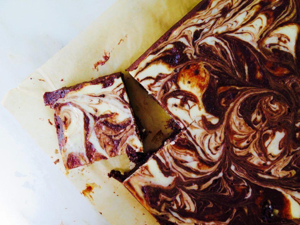 1024x768 viennese (aka almond cream cheese) brownies