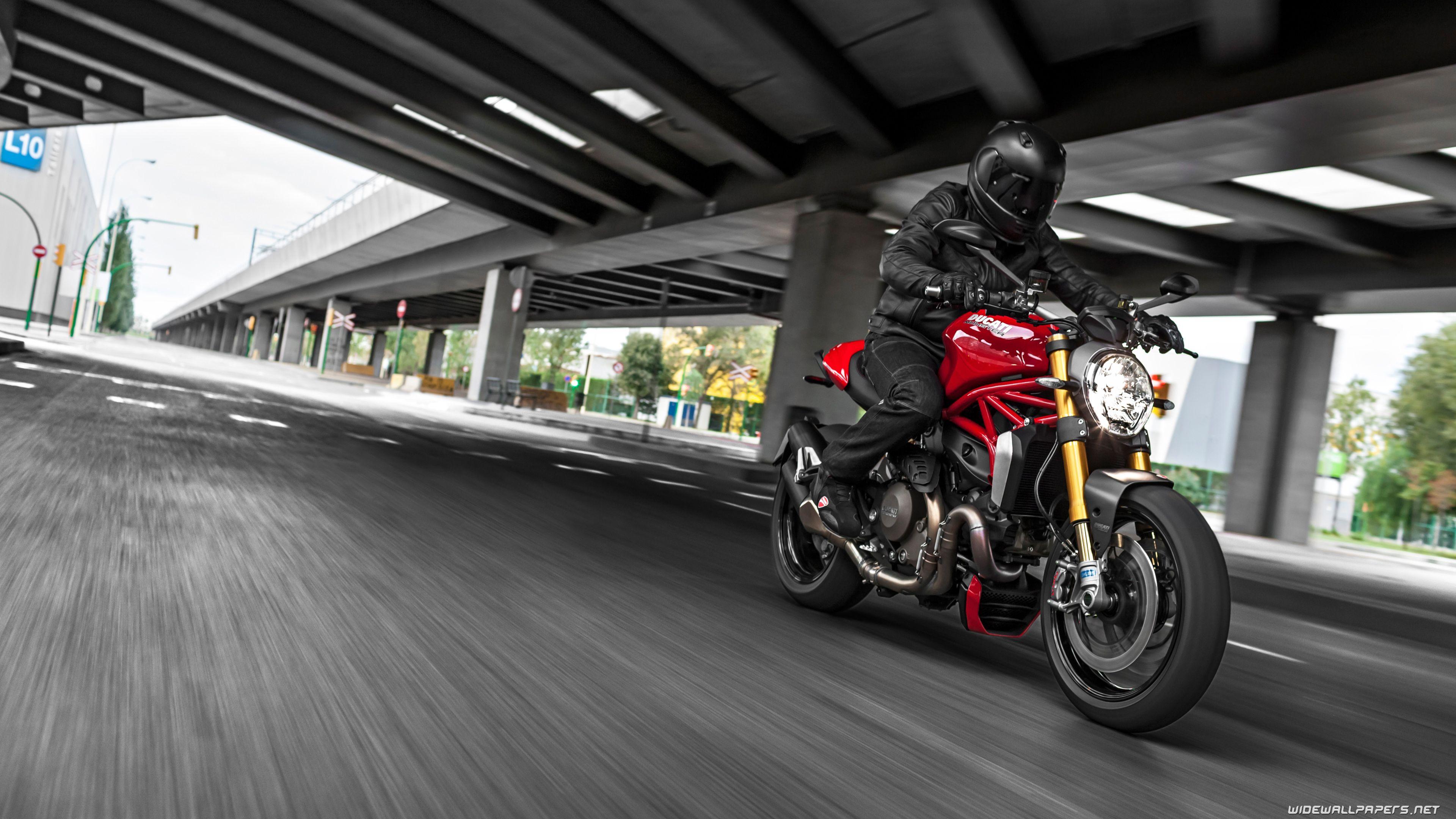 3840x2160 Ducati Monster 1200 S motorcycle desktop wallpaper 4K Ultra HD