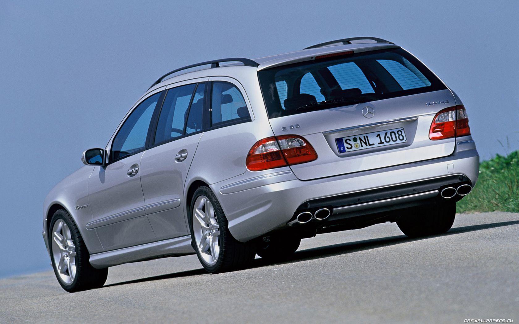 1680x1050 Cars Desktop Wallpaper Mercedes Benz E55 AMG Estate