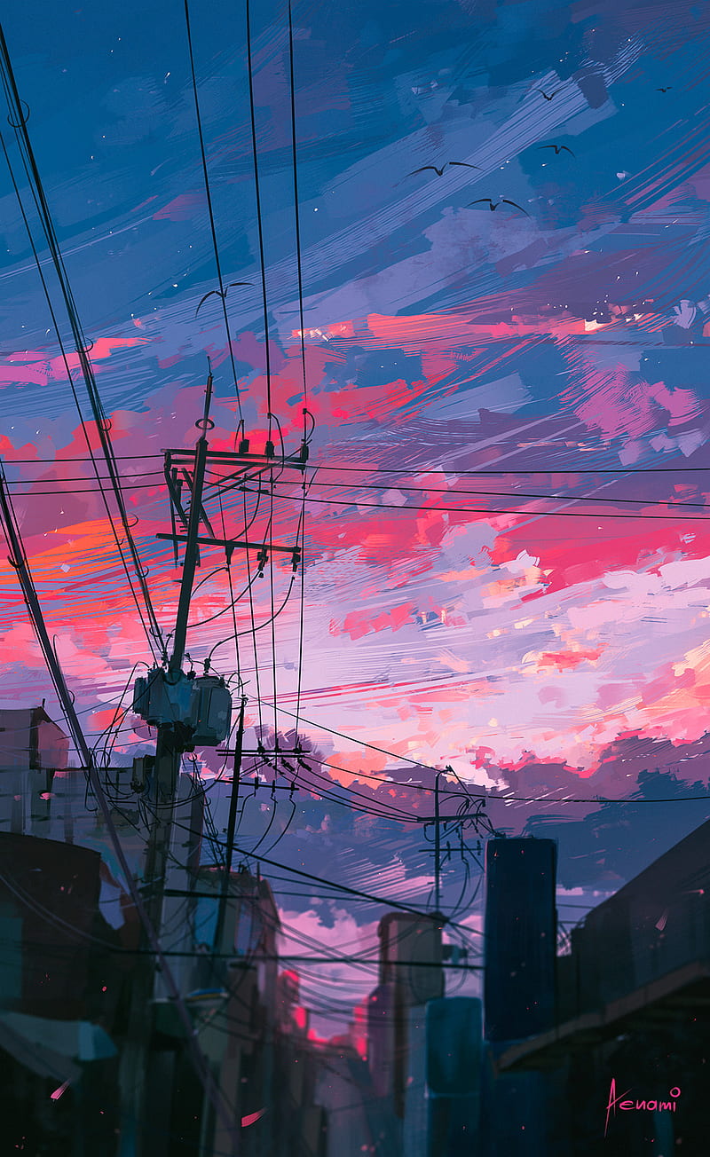 800x1304 HD town cloud wallpaper