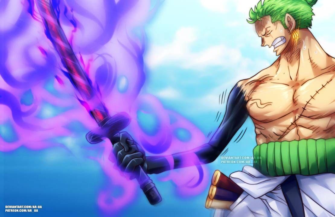 One Piece Chapter 953 Hiyori Kozuki and Zoro Enma by Amanomoon on