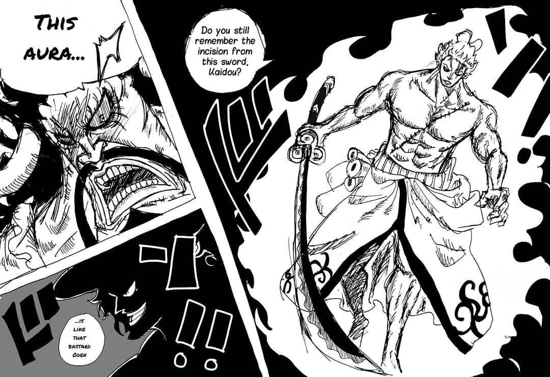 1080x740 Zoro con la espada Enma vs Kaido // Fuente