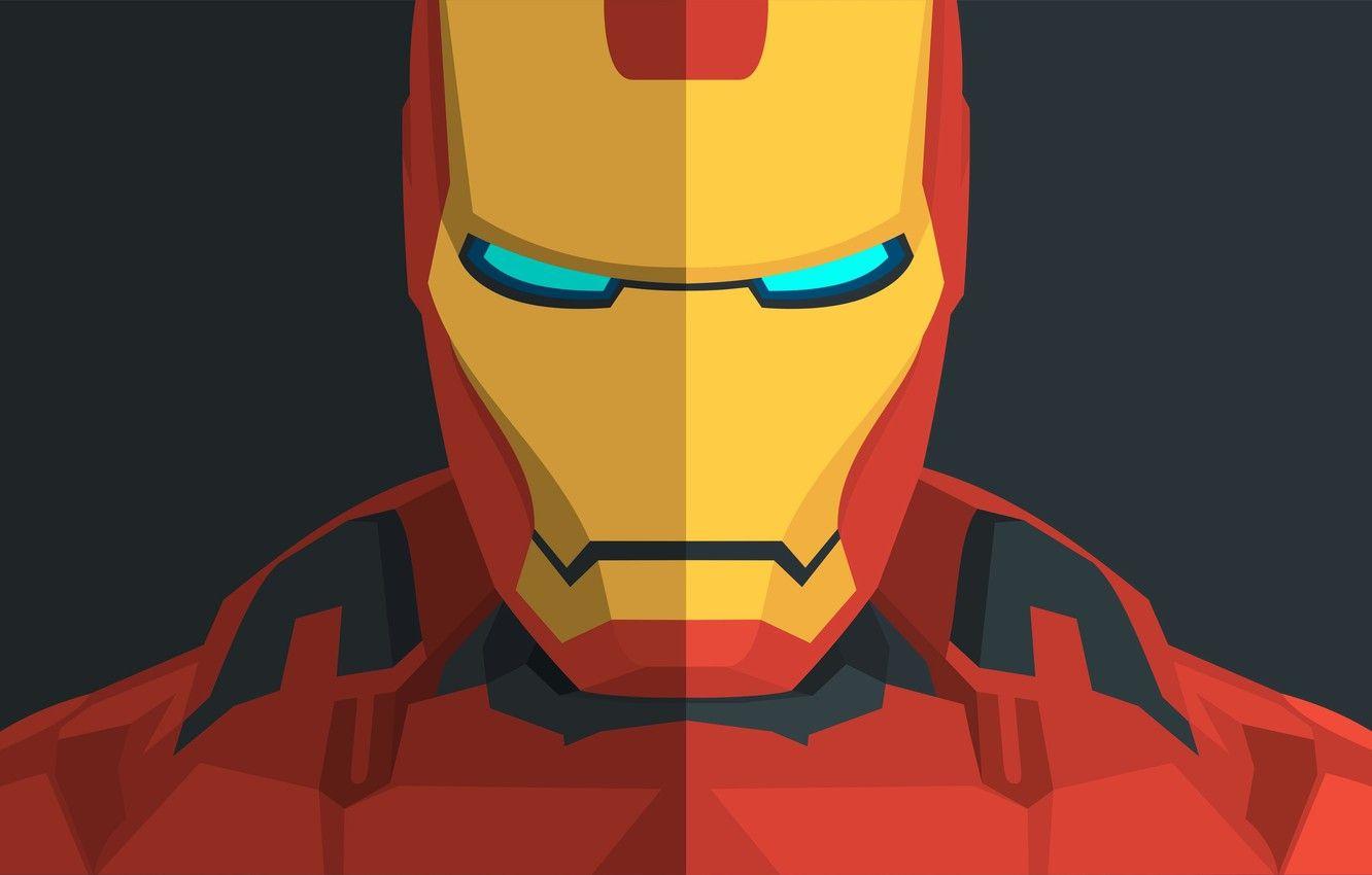 1332x850 Wallpaper Minimal, Iron Man, Marvel Comics, Iron Man image for desktop, section фильмы