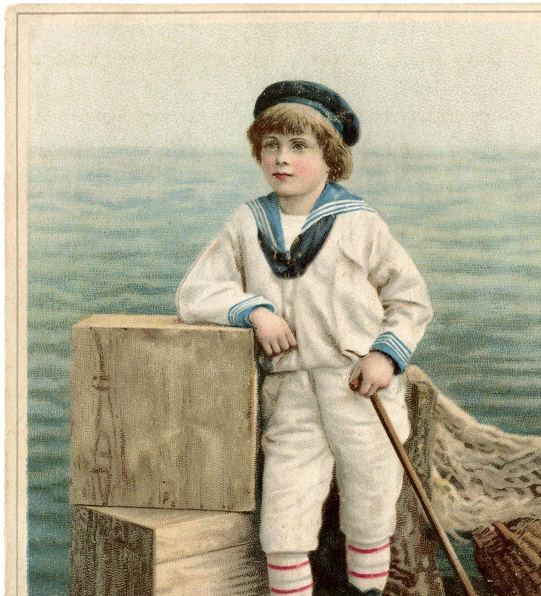 1098x1209 Beautiful Vintage Sailor Boy Image! Graphics Fairy