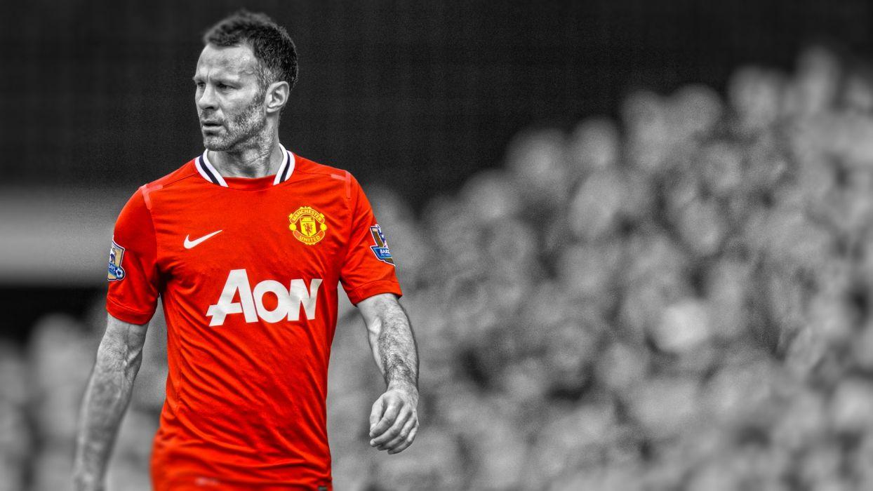 1244x700 Soccer HDR photography Manchester United FC Ryan Giggs premier league cutout wallpaperx1080