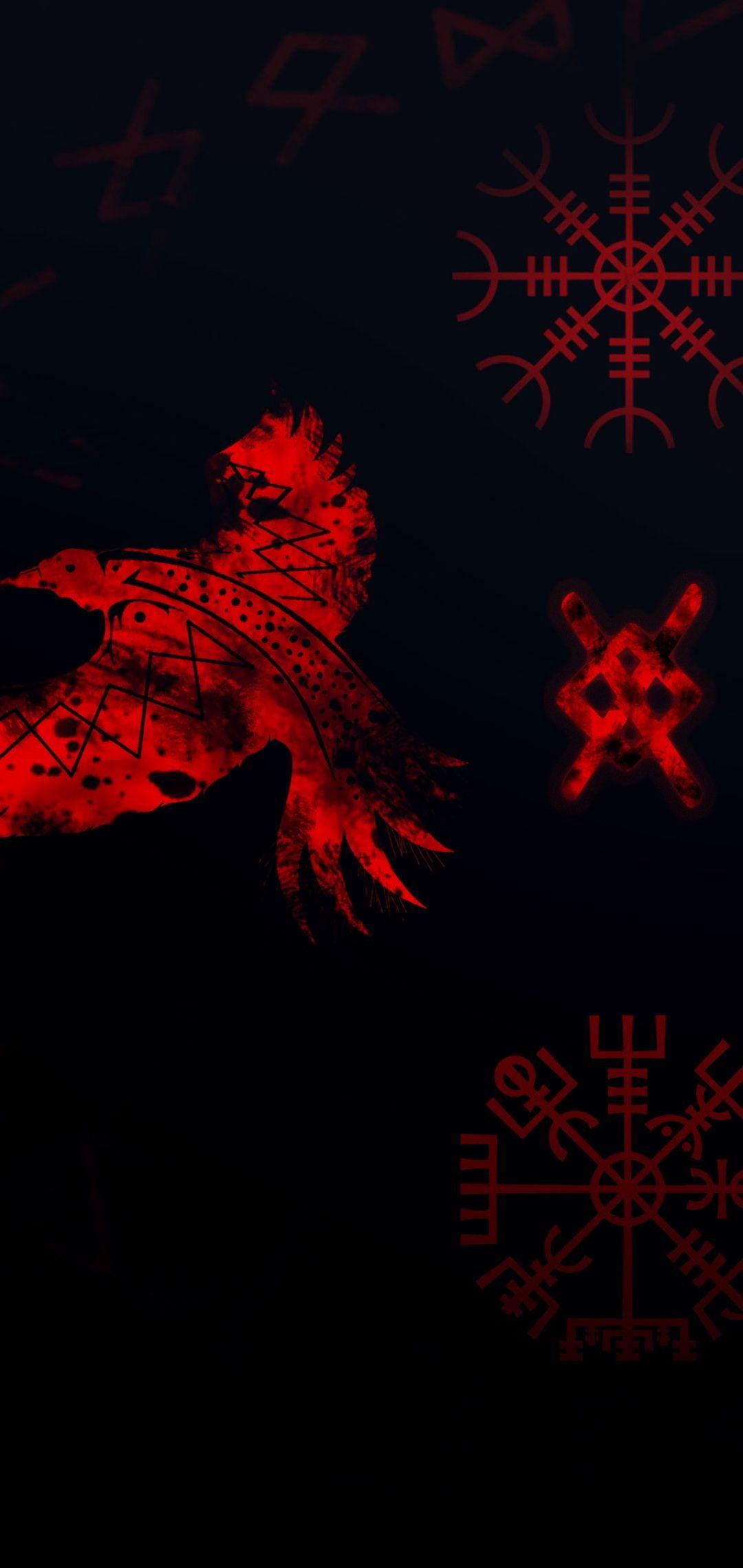 1080x2280 Wallpaper 4K Huawei Trick. Viking wallpaper, Witch wallpaper, Witchy wallpaper
