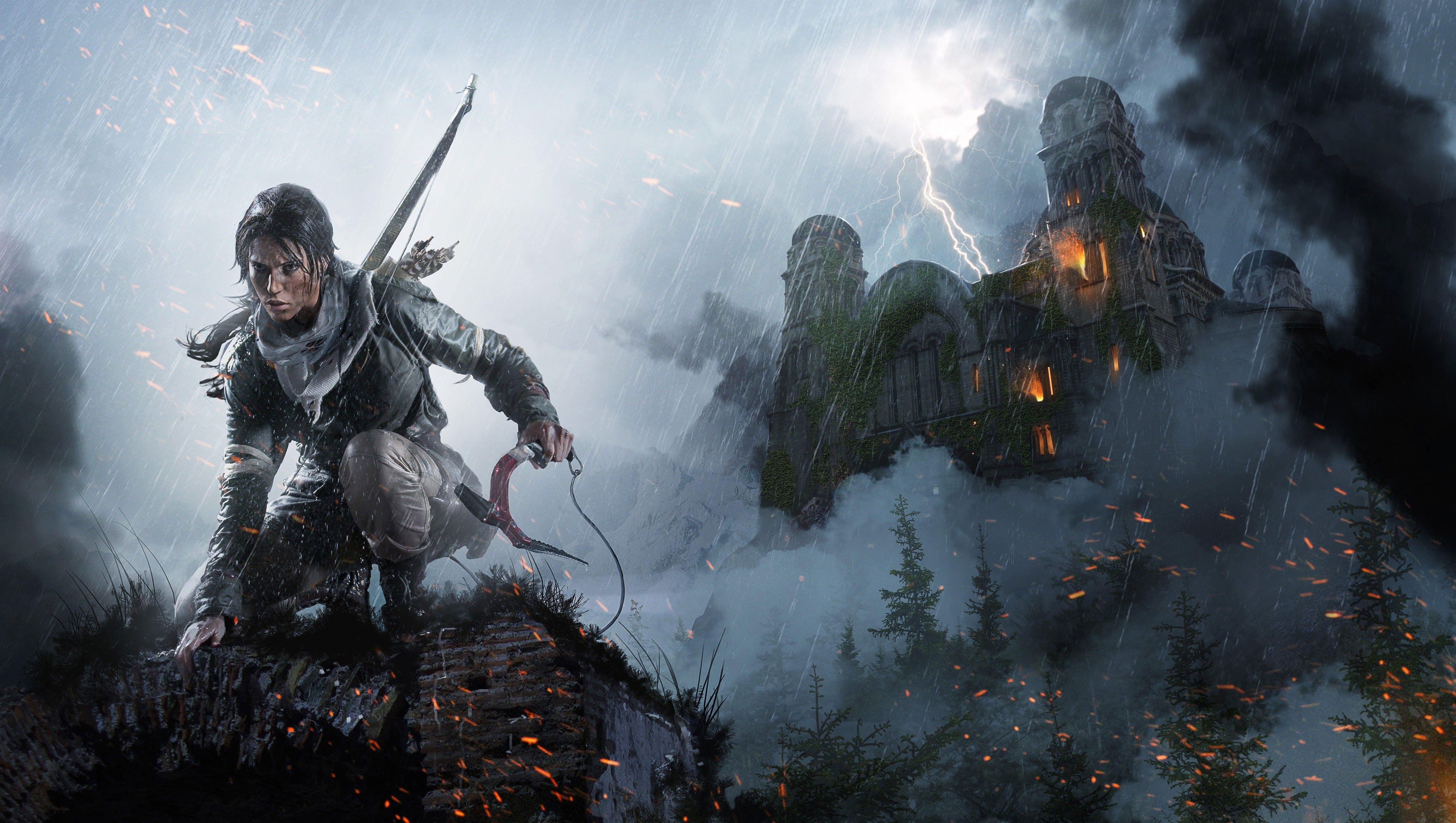 5000x2825 Lara Croft, Rise Of The Tomb Raider, Tomb Raider Wallpaper HD / Desktop and Mobile Background