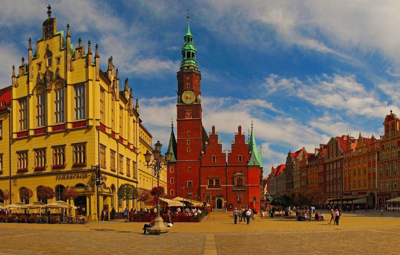 1332x850 Wallpaper home, area, Poland, town hall, Wroclaw, Breslau, Wroclaw image for desktop, section город