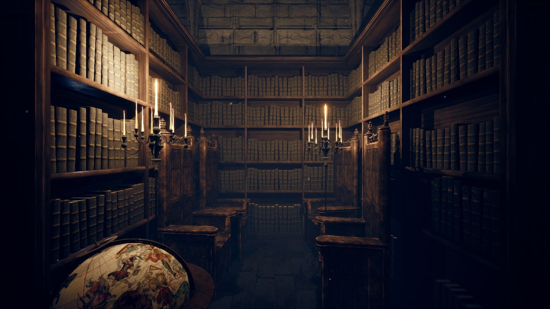 1804x1015 CGMA Student Project: Gothic Library