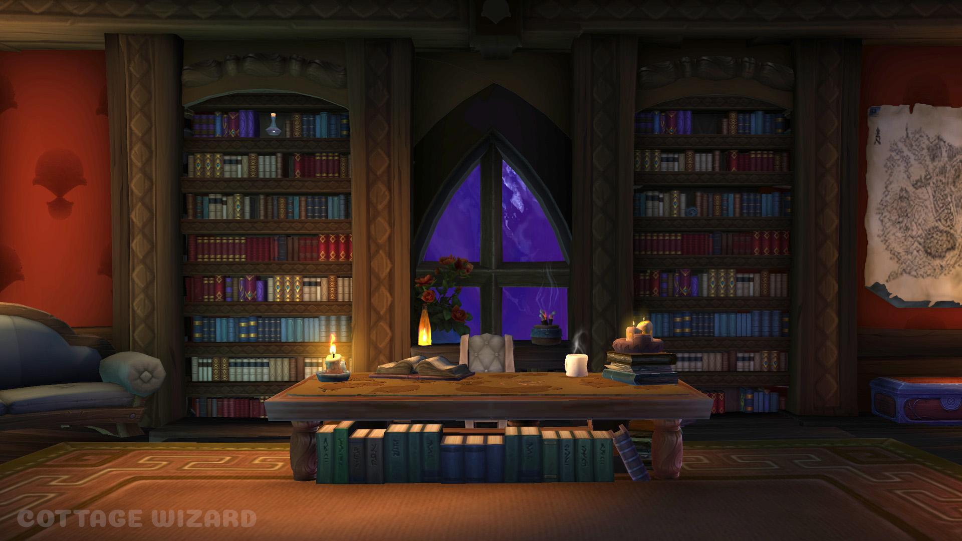 1920x1080 Gilnean Study. Gothic Victorian inspired room