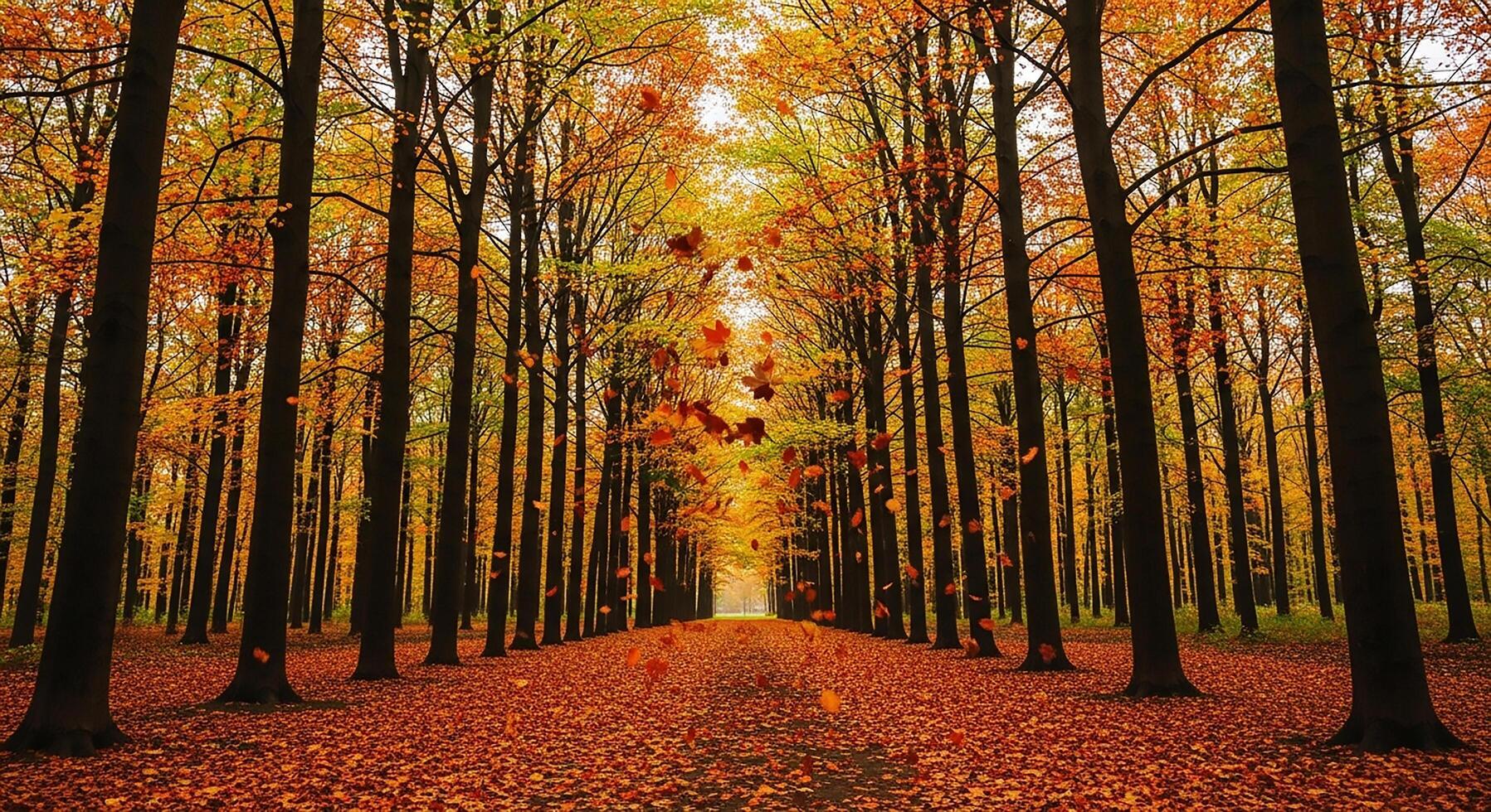 1797x980 A walk in the woods during the autumn season time