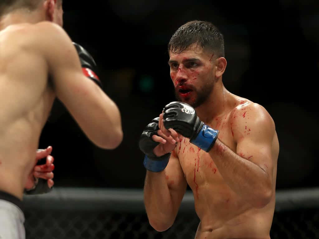 1024x768 Download Yair 'El Pantera' Rodríguez Force in the Ring Wallpaper