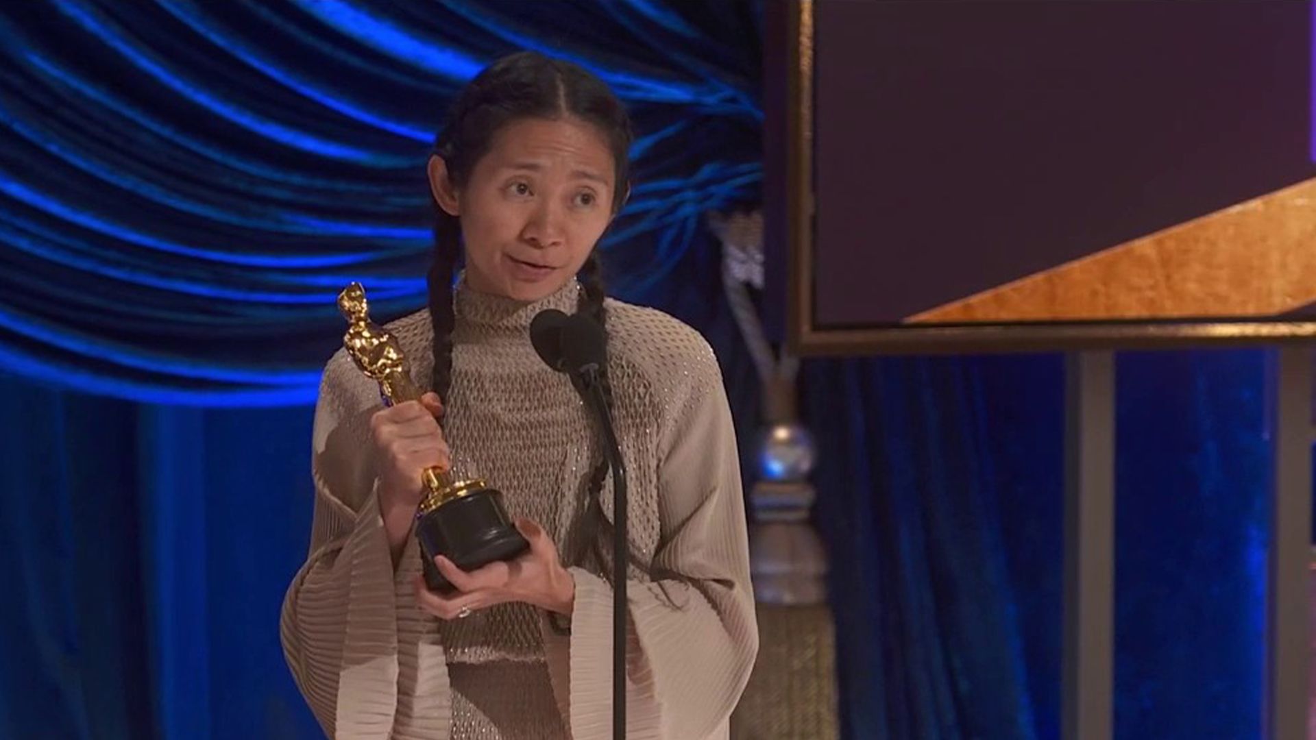 1920x1080 Chloe Zhao becomes 2nd woman to win best director Oscar; 'Nomadland' takes best picture