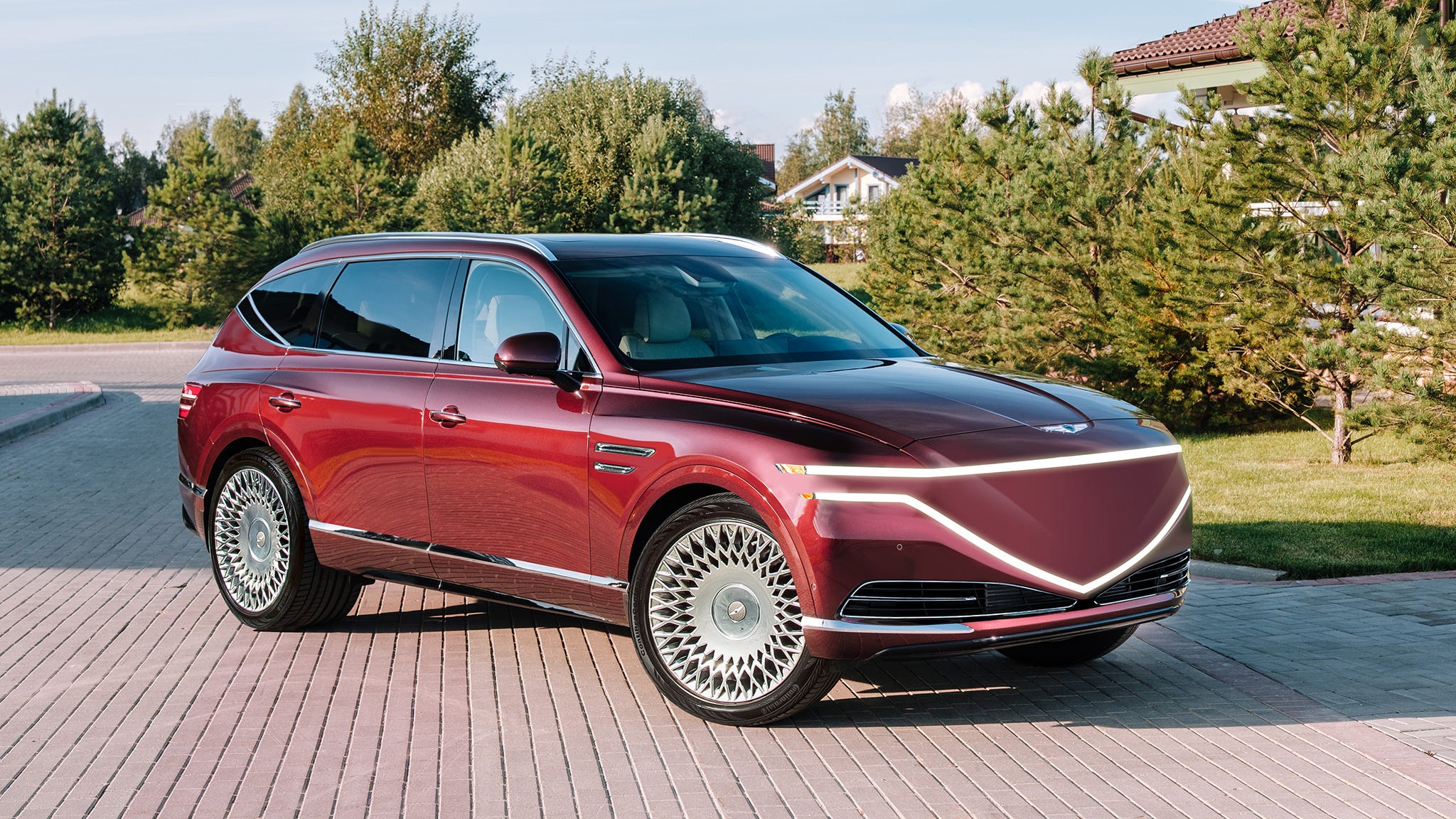 2048x1152 The 2024 Genesis GV90 Will Be Three Row Luxury, Electrified