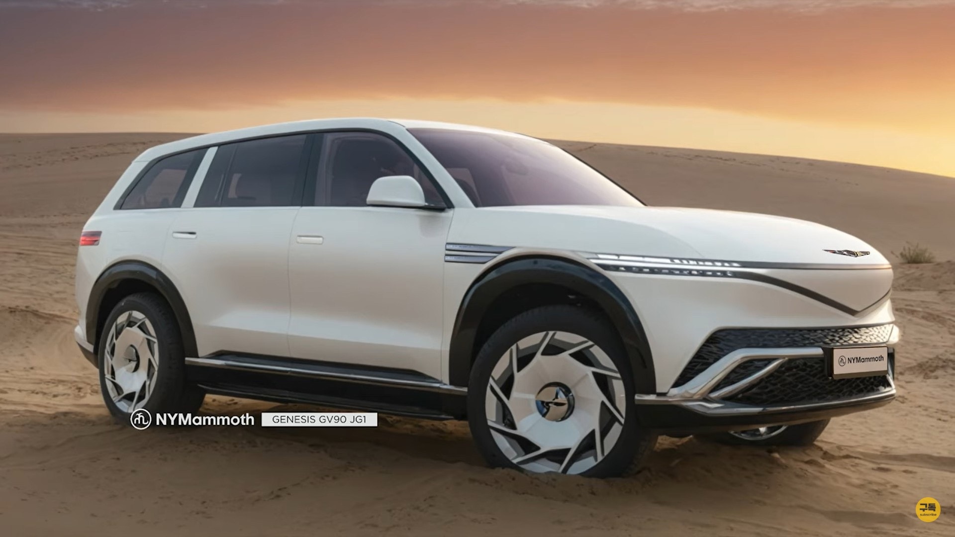 1920x1080 All New 2026 Genesis GV90 SUV Gets Rendered From All Angles To Marvel At Imagination Land