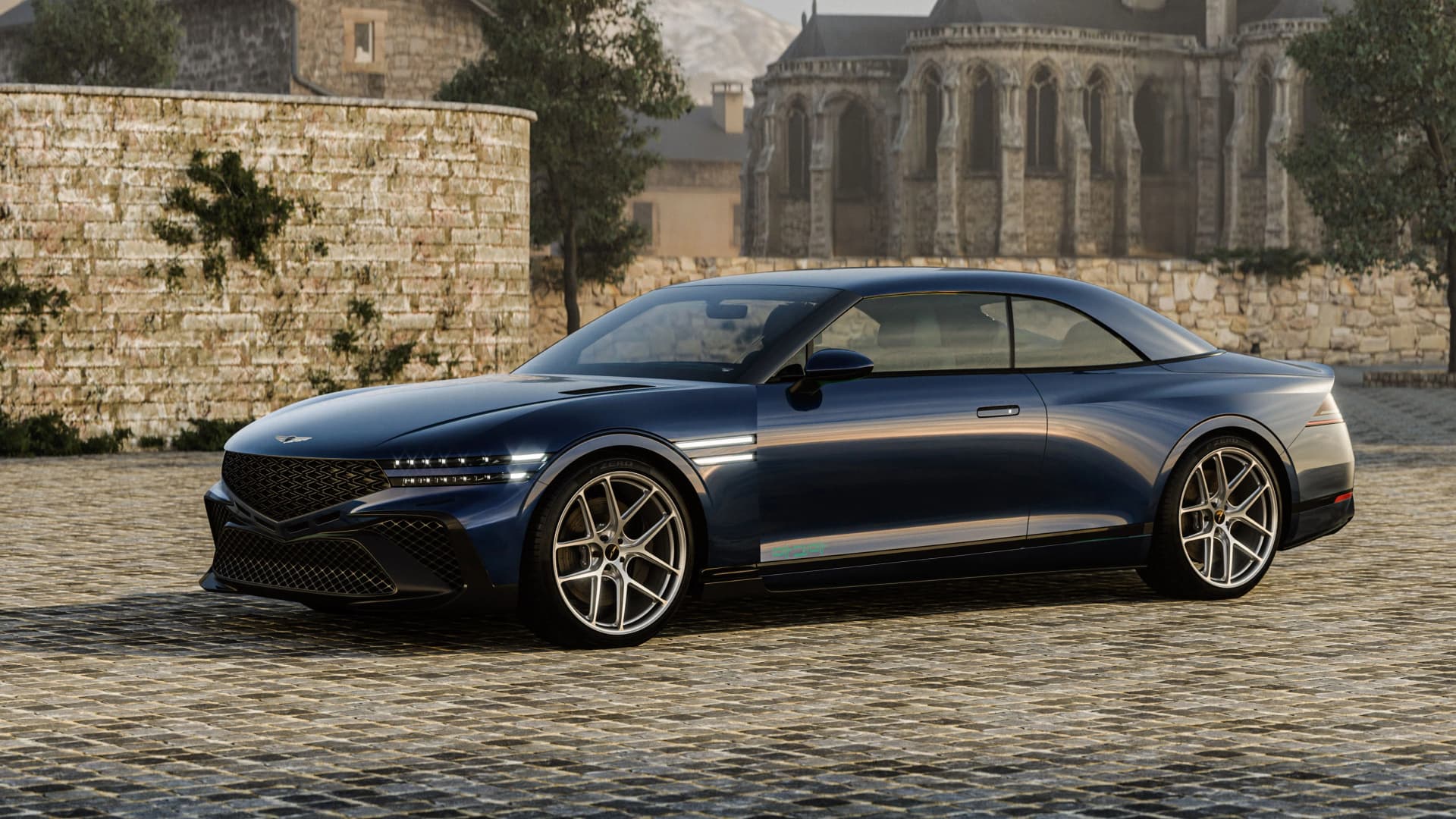 1920x1080 Genesis GV90: flagship electric SUV with coach doors and 666 hp