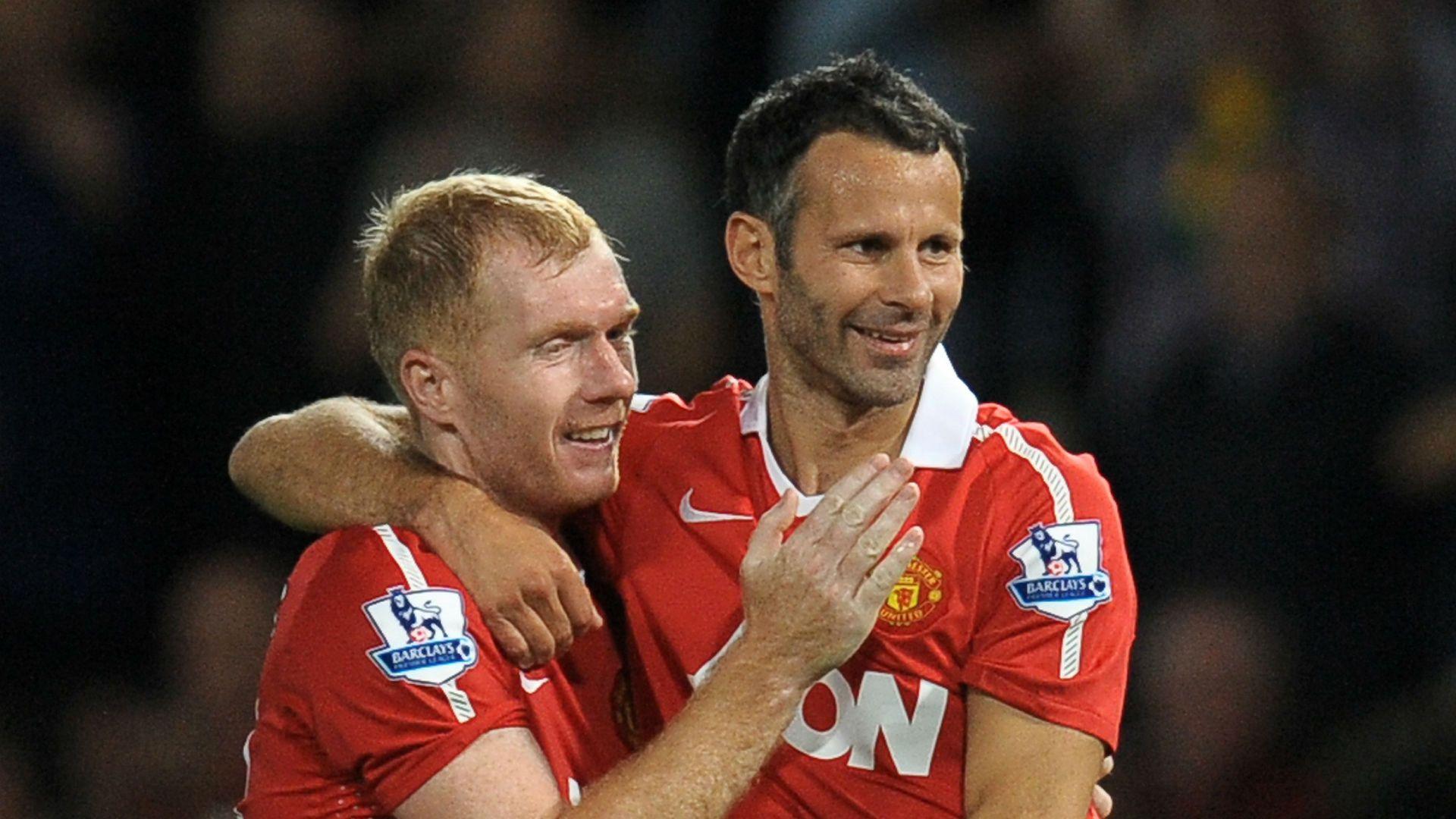 1920x1080 Ryan Giggs Manchester United Scholes And Ryan Giggs Wallpaper & Background Download
