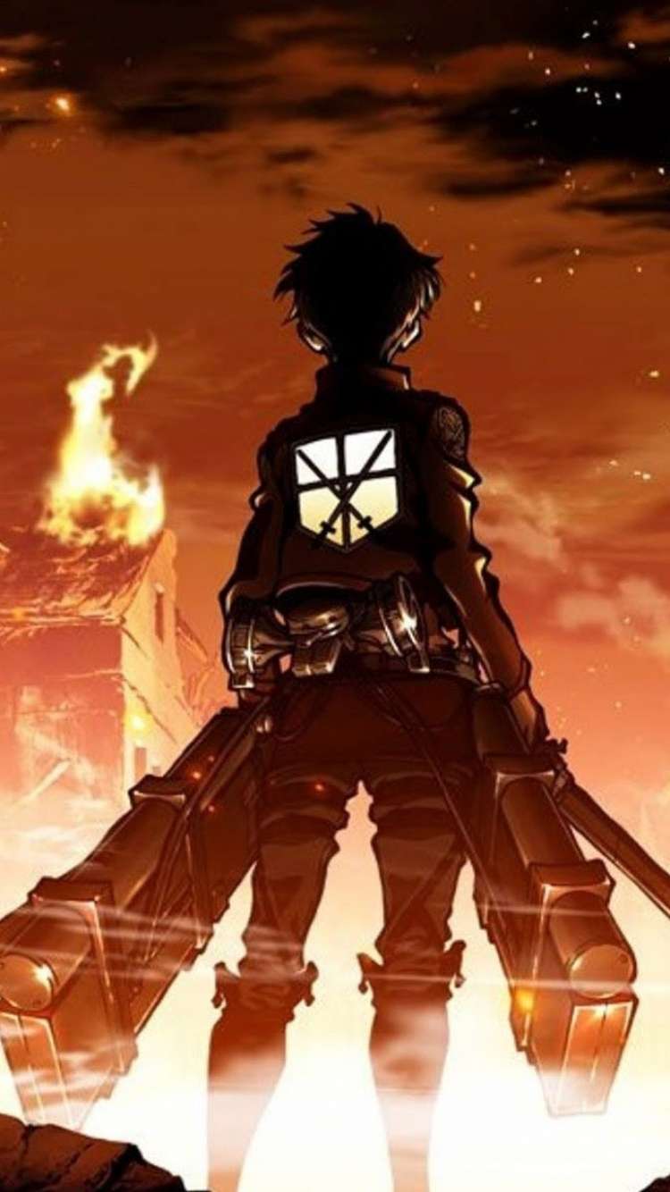 750x1334 iPhone Anime Wallpaper Attack On Titan