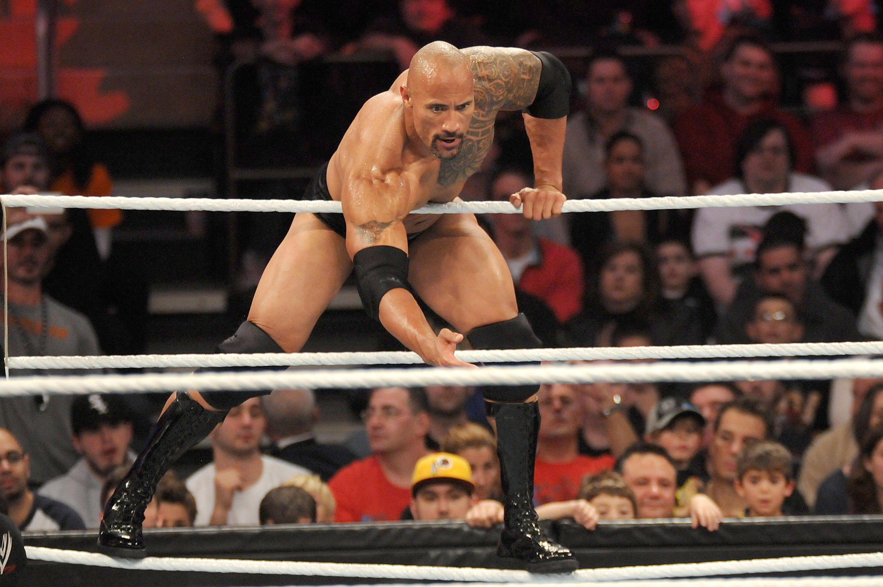 3000x1993 The Rock in WWE Ring Fight HD Wallpaper