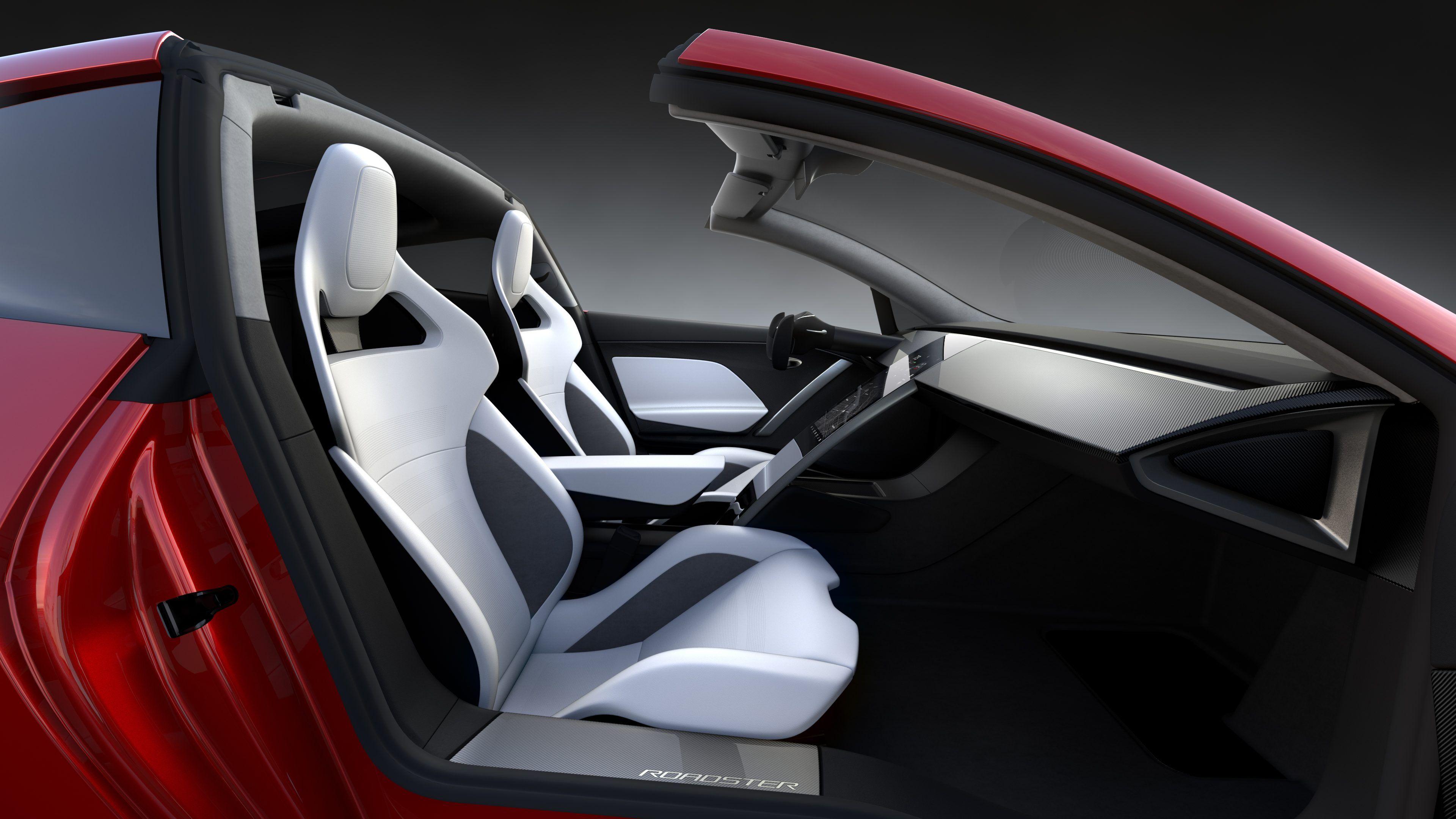 3840x2160 Tesla's new Roadster spaceship interior: 'Production design will be better, especially in details', Elon Musk says