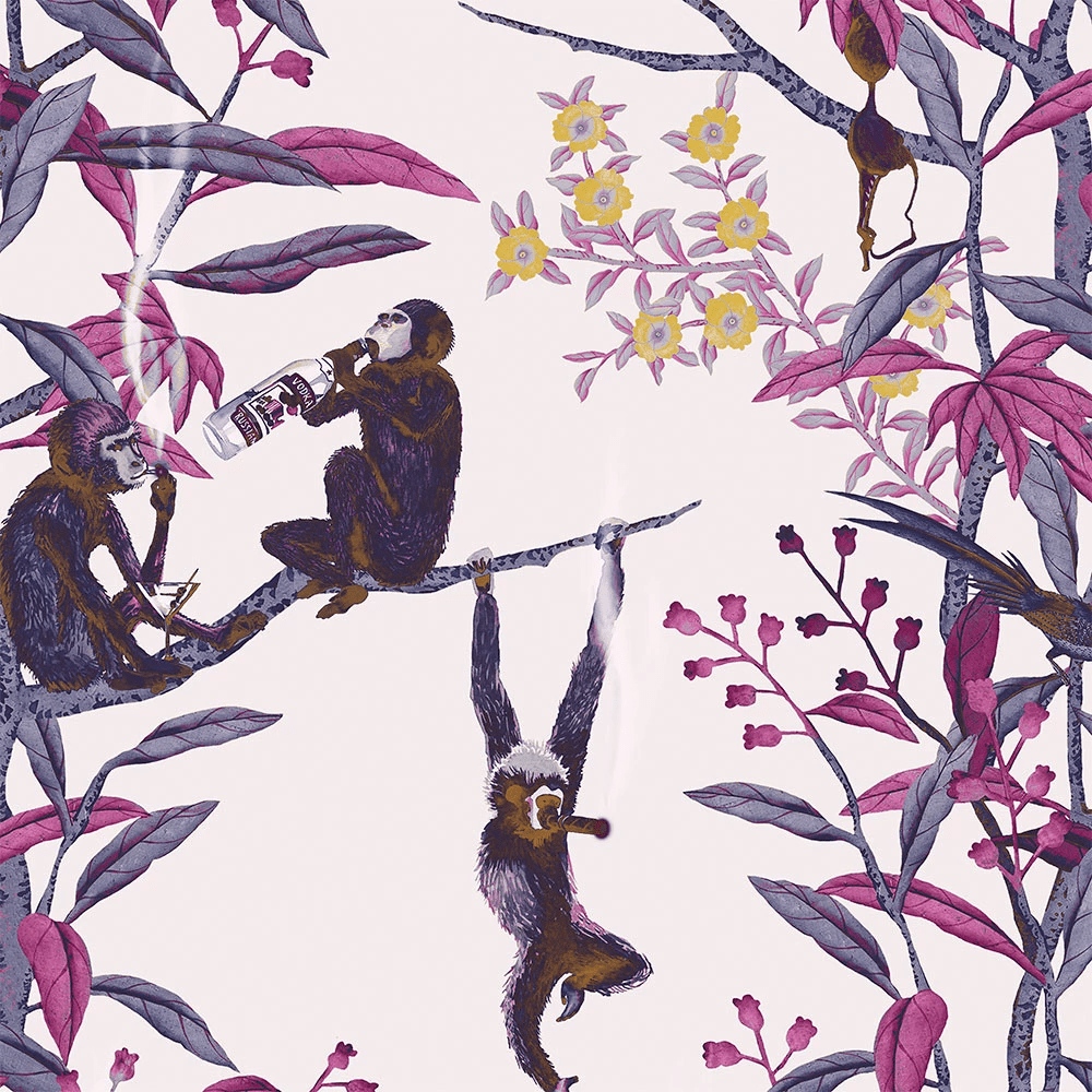 1000x1000 Utopia. Monkey wallpaper, Wallpaper, Wall coverings