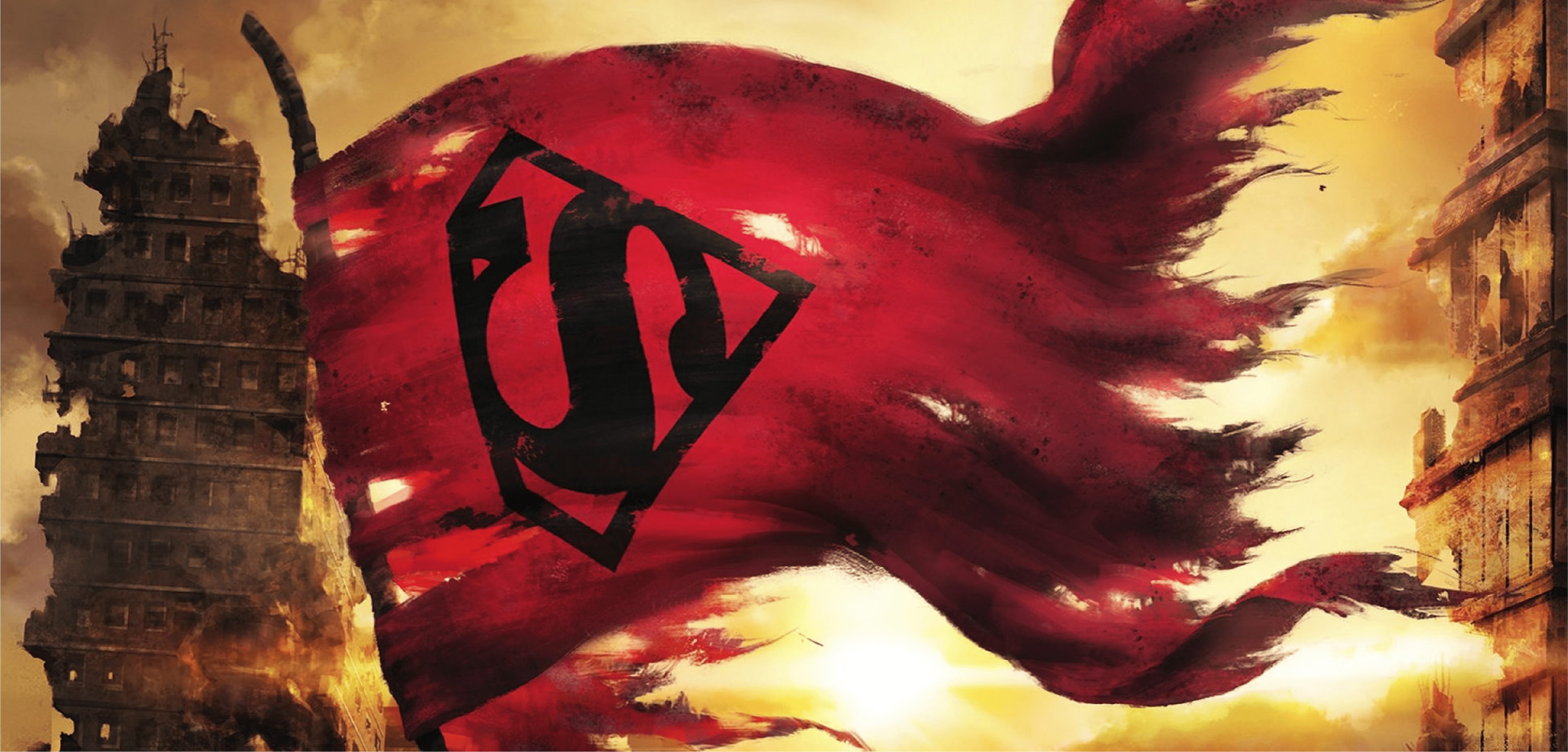 5364x2573 The Death Of Superman