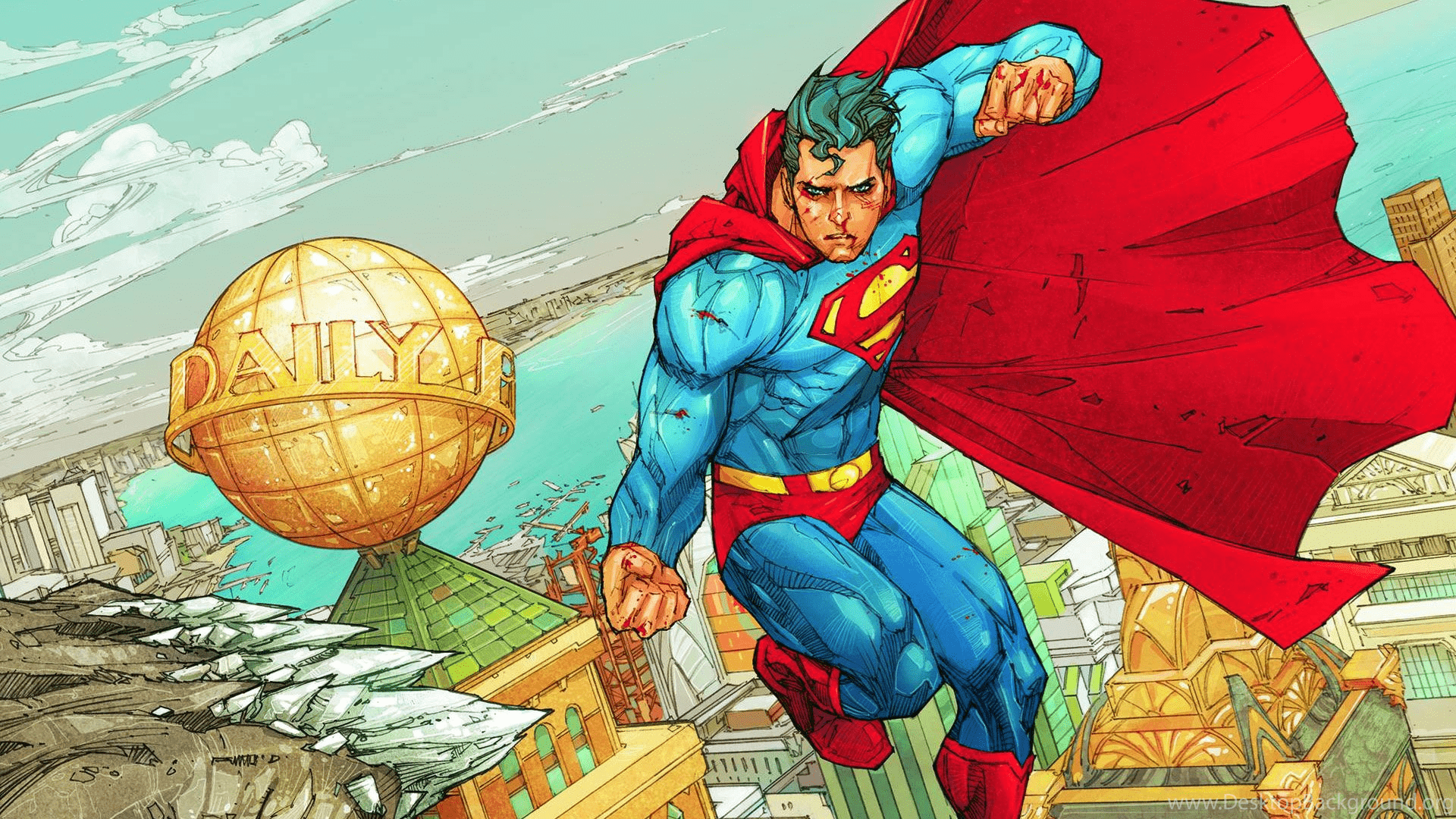 1920x1080 SuperHD.pics: DC Comics Death Of Superman Doomsday Superman Comics. Desktop Background