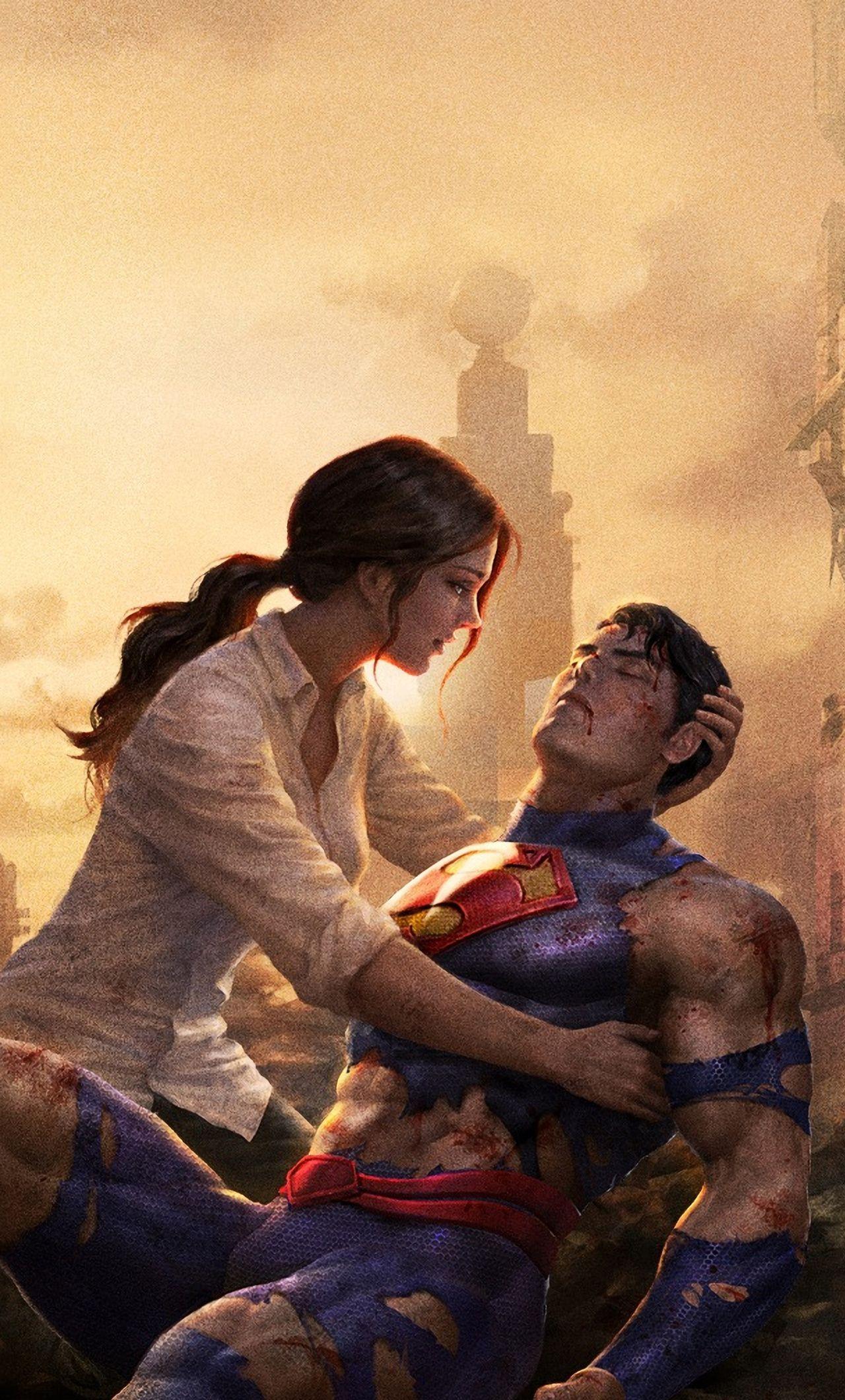 1280x2120 The Death Of Superman Wallpaper