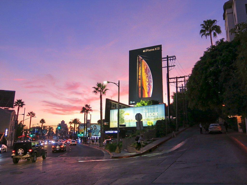 1024x768 Wallpaper Sunset Boulevard Street