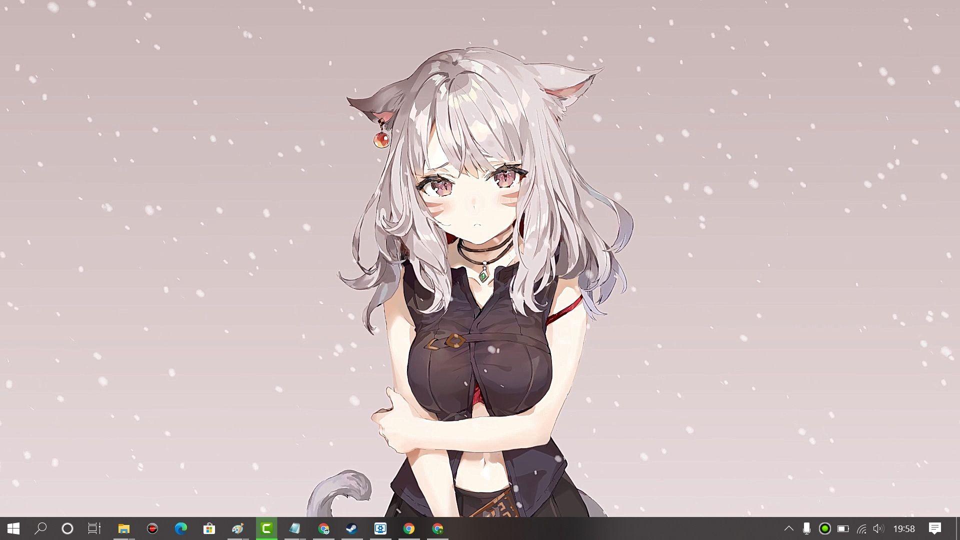 Cat Girl Anime Desktop Wallpapers Top Free Cat Girl Anime Desktop Backgrounds Wallpaperaccess 9893