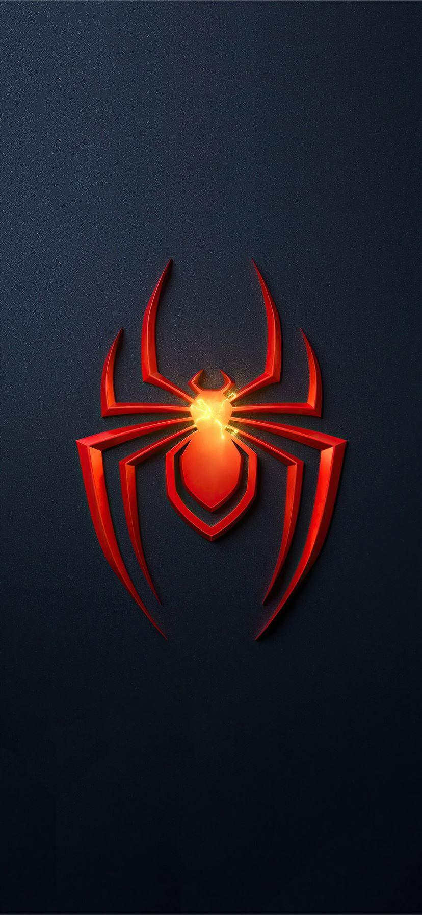 828x1792 spider man miles morales ps5 game logo 4k iPhone X Wallpaper Free Download