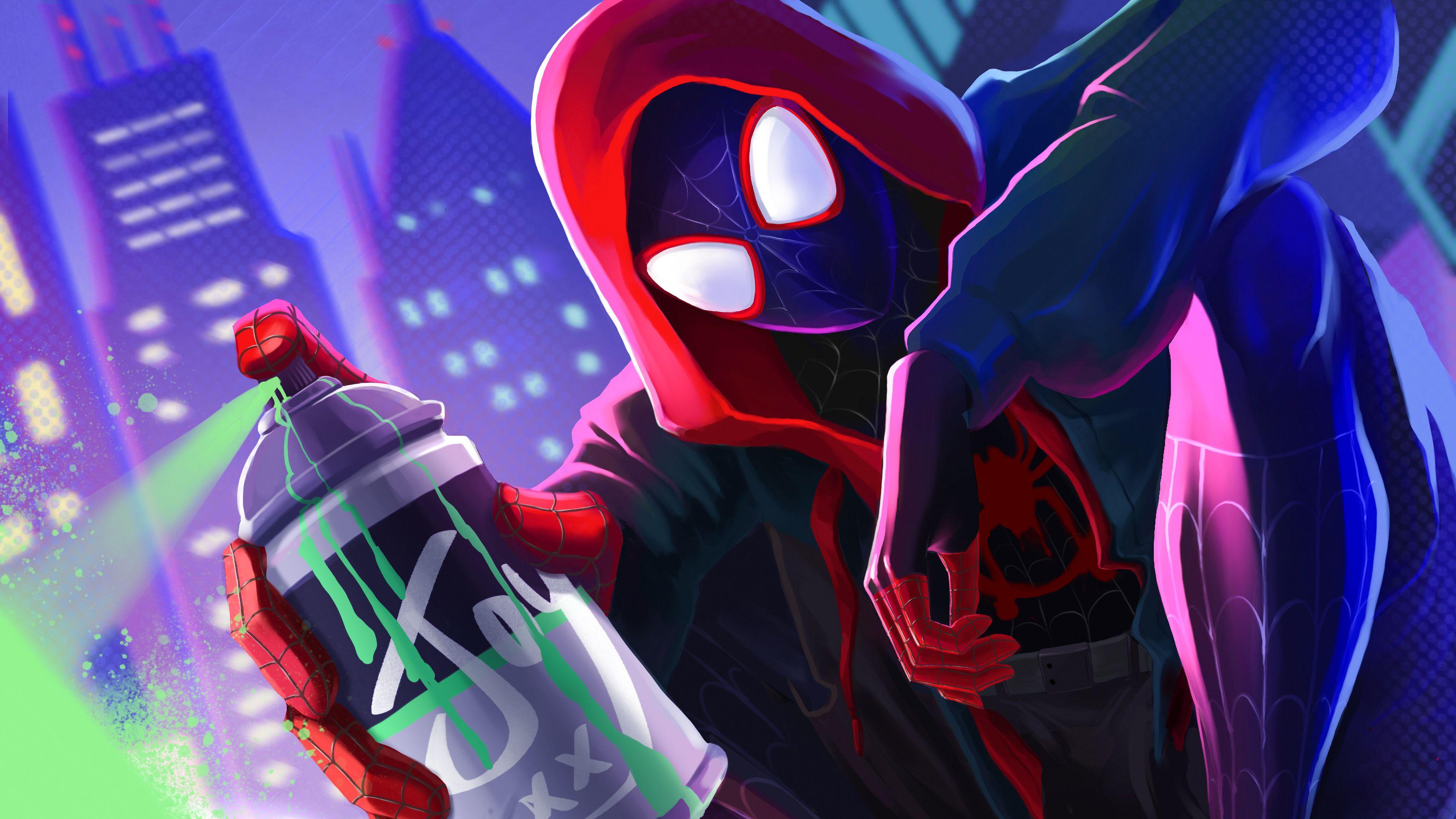3840x2160 Miles Morales Spider Man: Into The Spider Verse 4K Wallpaper