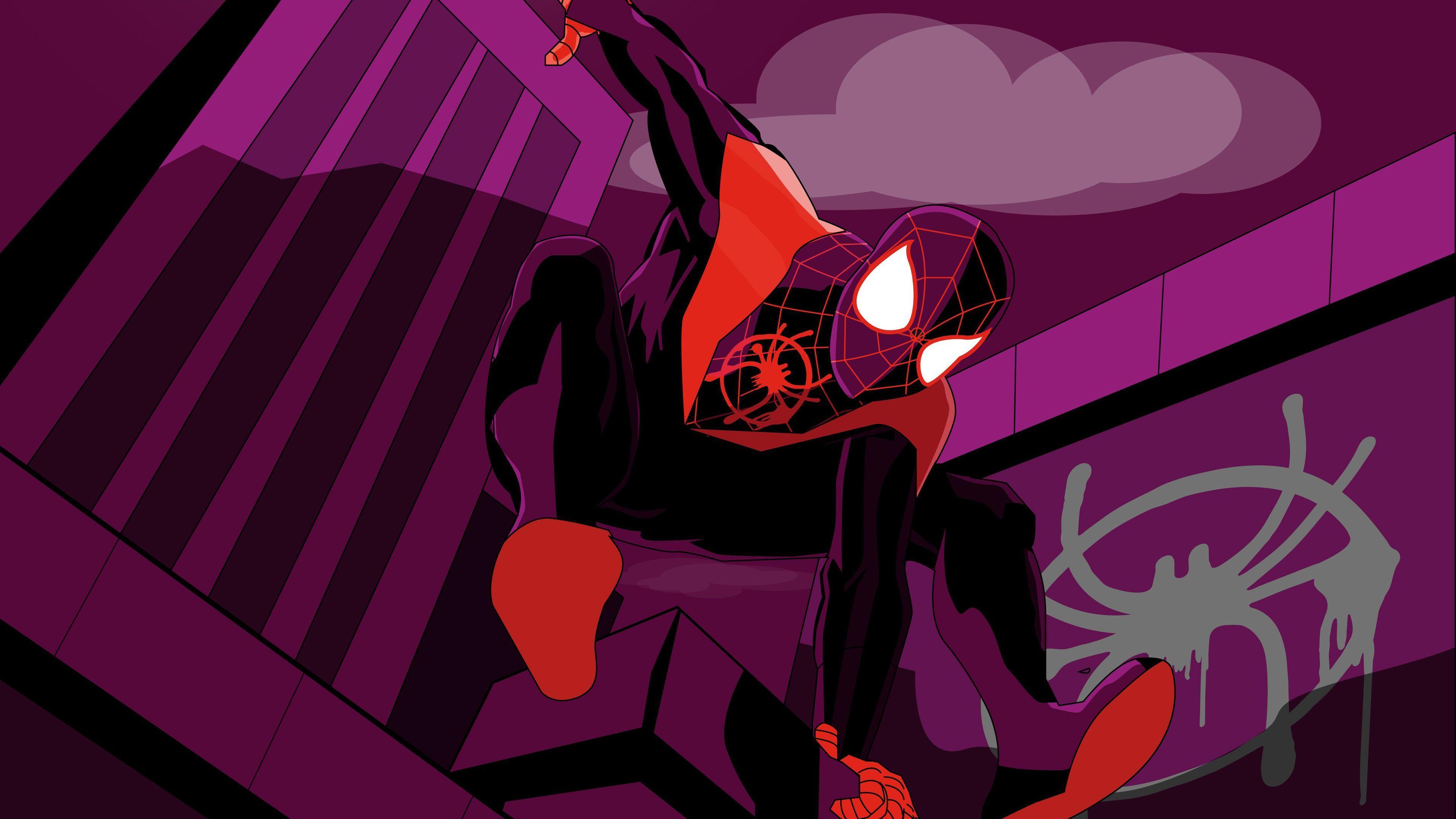 3840x2160 Miles Morales Spider Man 4k superheroes wallpaper, spiderman wallpaper, spiderman into the spider verse wallpaper, hd-. Marvel wallpaper, Art wallpaper, Artist