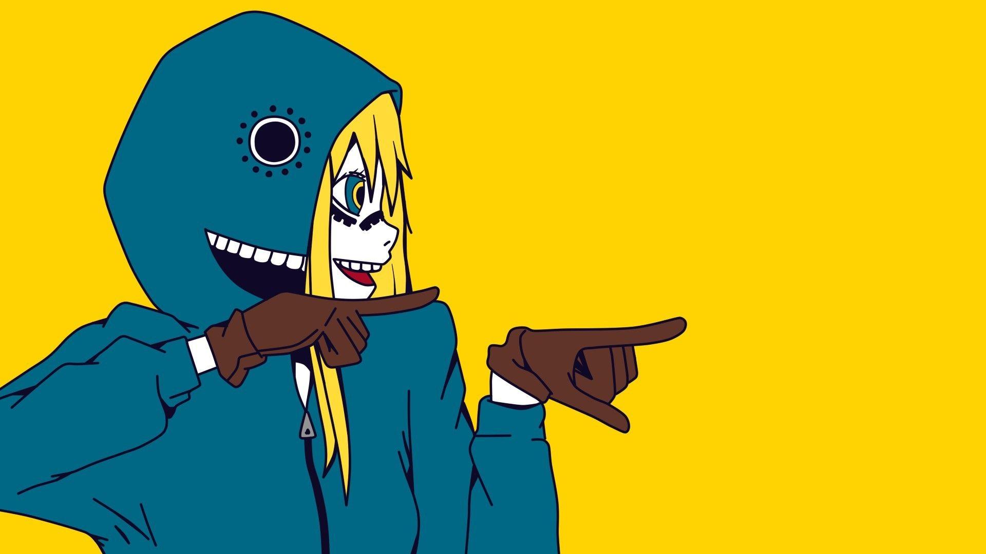 1920x1080 Matryoshka neko kanochi utau vocaloid yellow wallpaper