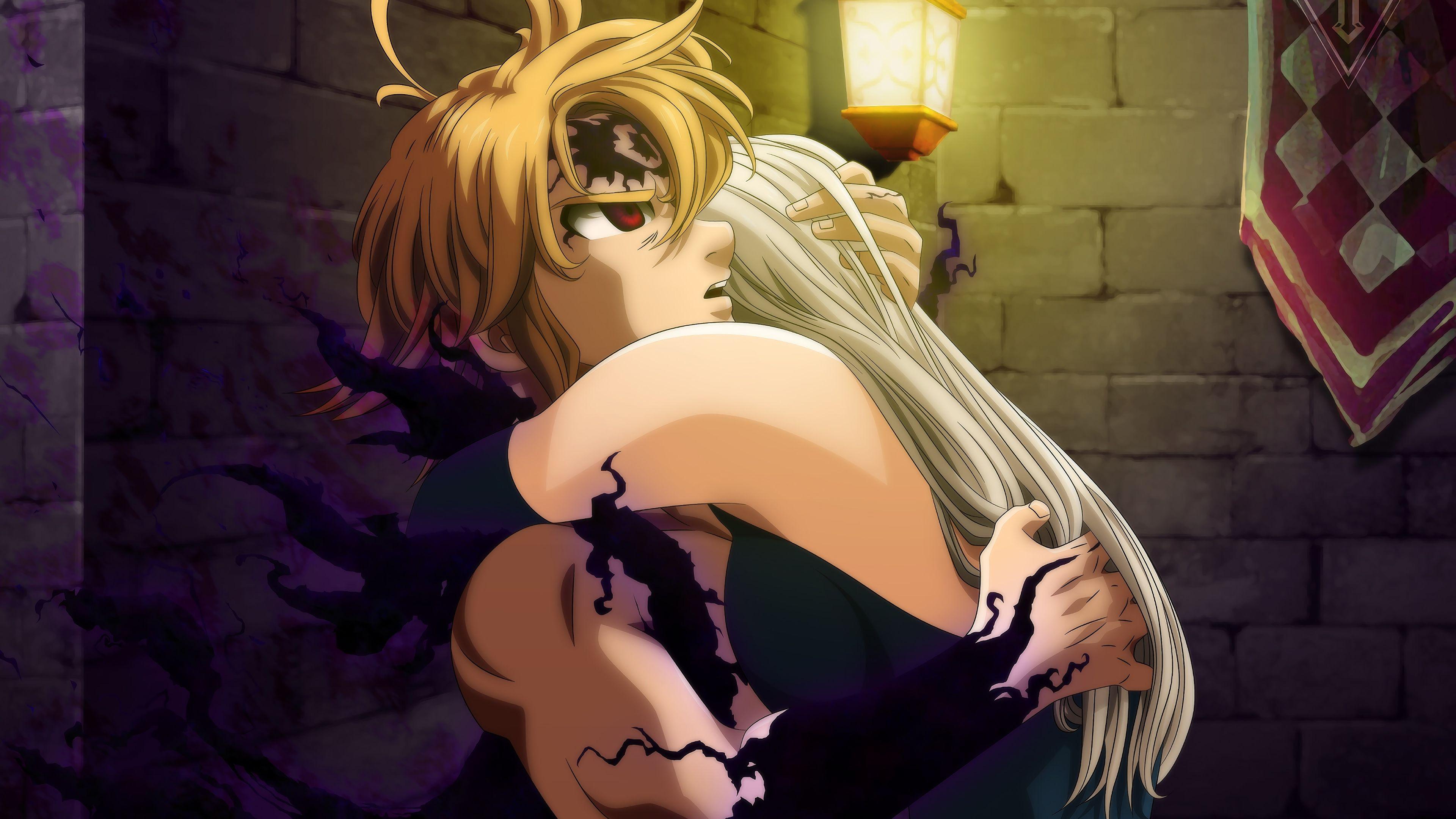 3840x2160 Elizabeth Liones Meliodas The Seven Deadly Sins Wallpaper:3840x2160