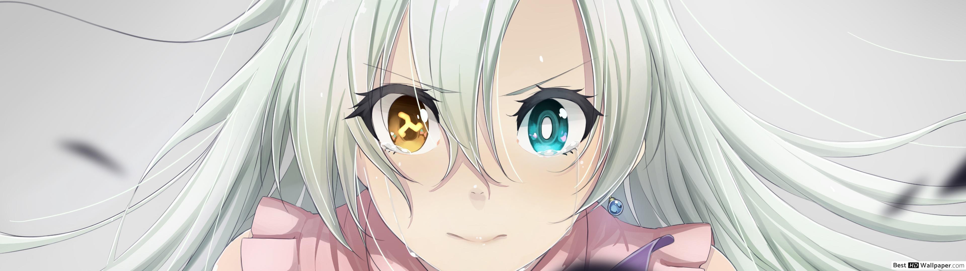 3840x1080 The seven deadly sins, elizabeth liones HD wallpaper download