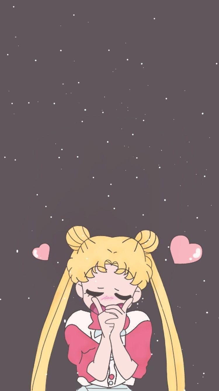 750x1334 Aesthetic Sailor Moon Wallpaper
