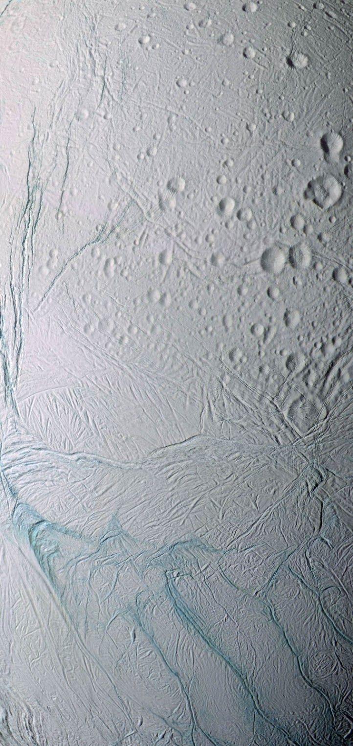 722x1525 Saturn's Enceladus Wallpaper
