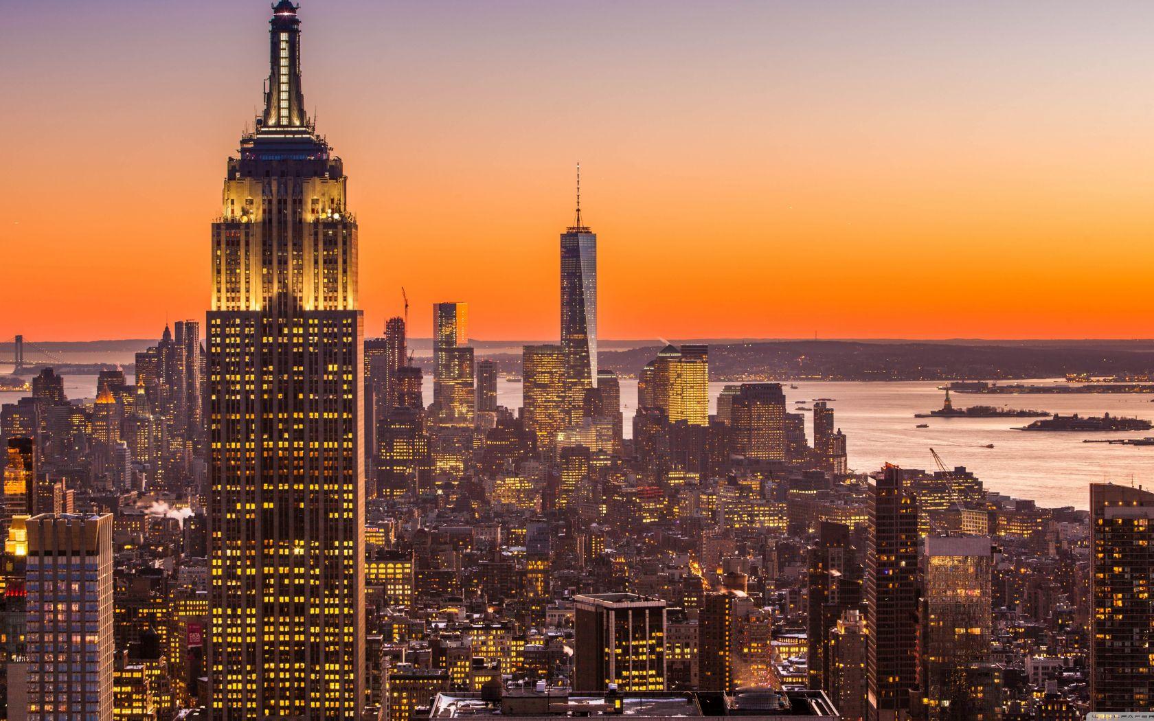 1680x1050 Free download New York City Aerial View 4K HD Desktop Wallpaper for 4K Ultra [3840x2160] for your Desktop, Mobile & Tablet. Explore New York City Skyline Wallpaper Widescreen