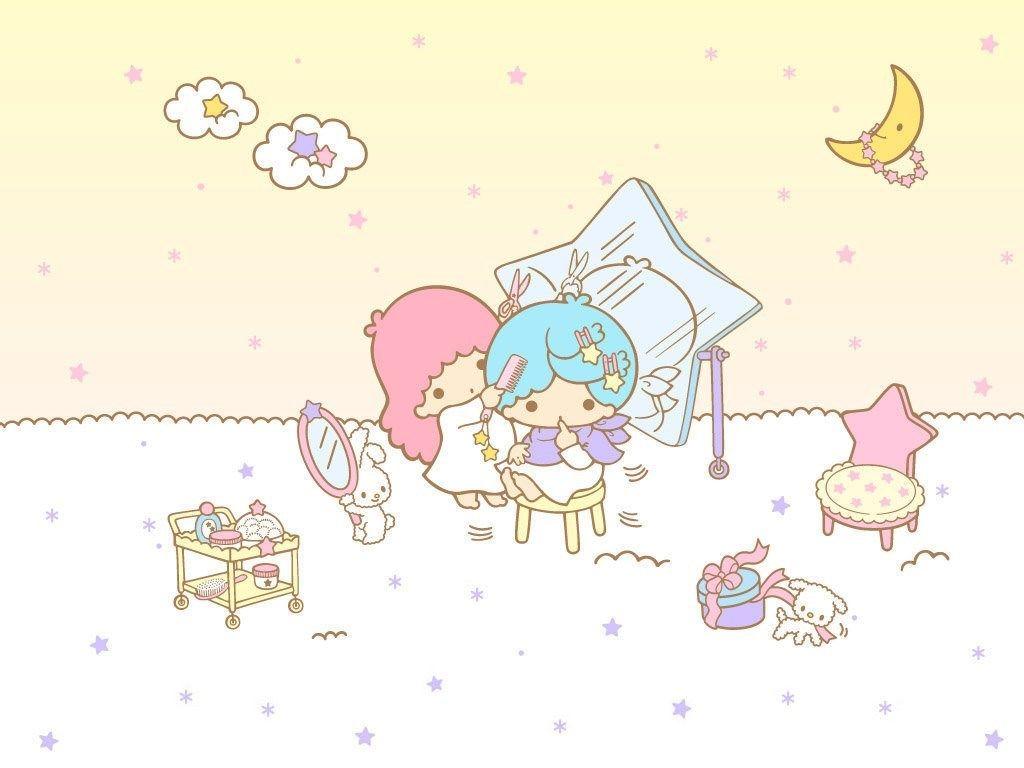 1024x768 Little Twin Stars Wallpaper