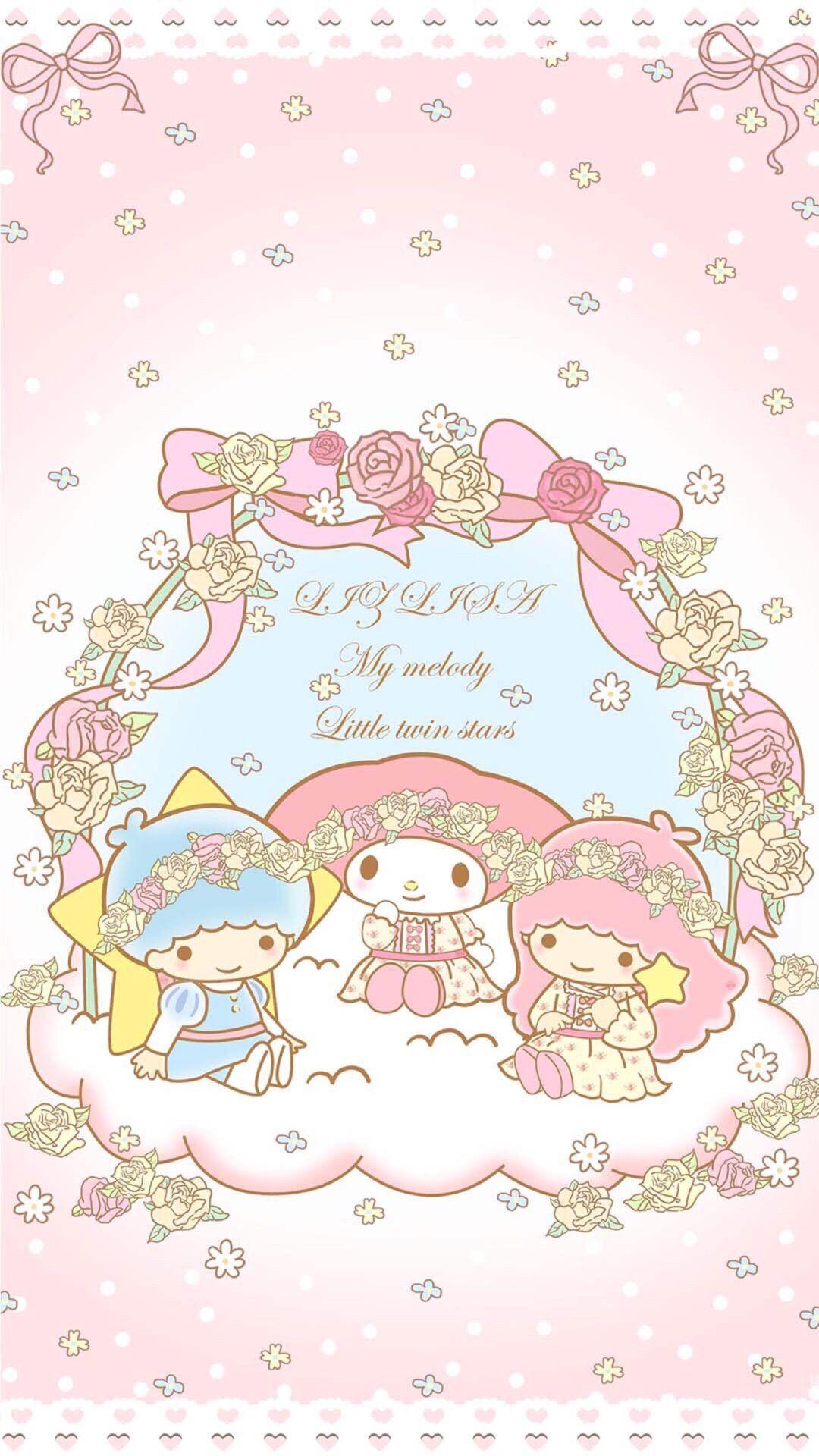 1080x1920 Little Twin Stars & My Melody. Ilustraciones, Dibujos, Hello kitty