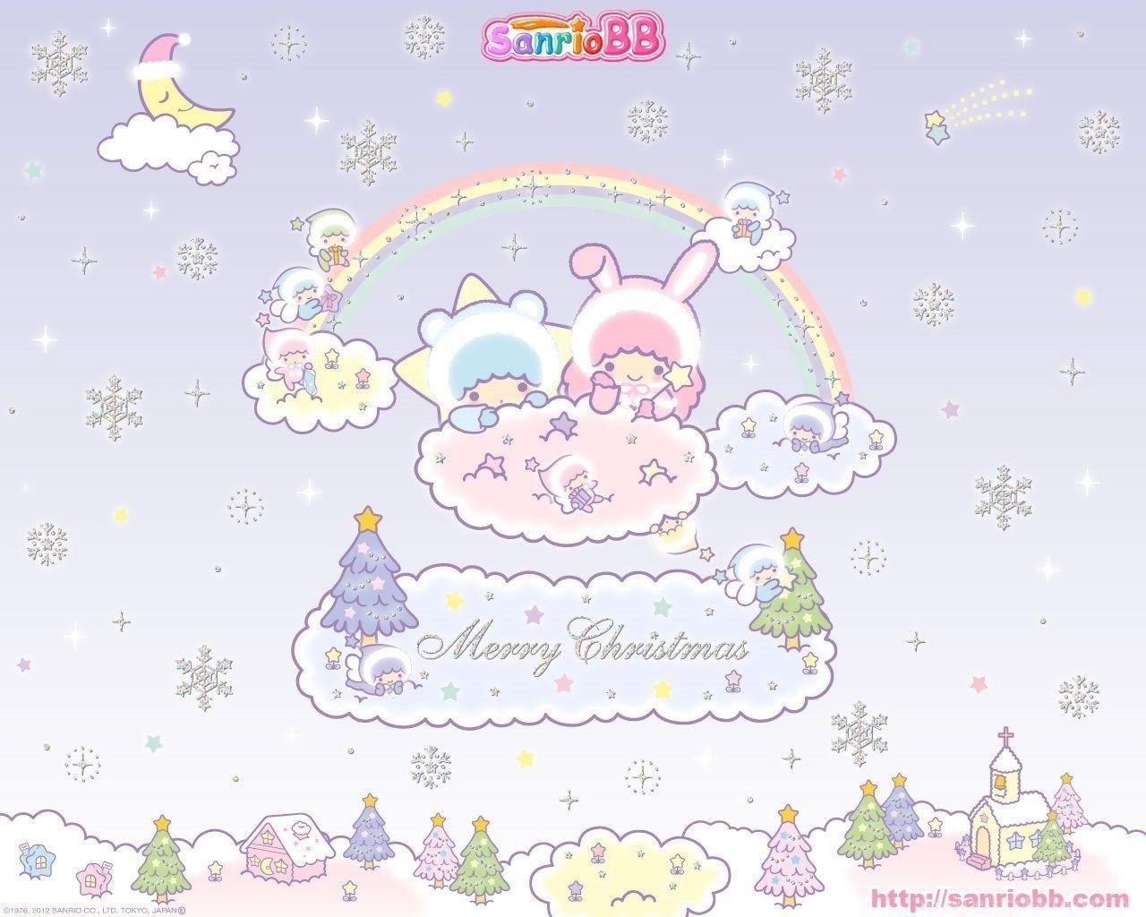 1280x1024 Kawaii Christmas Wallpaper