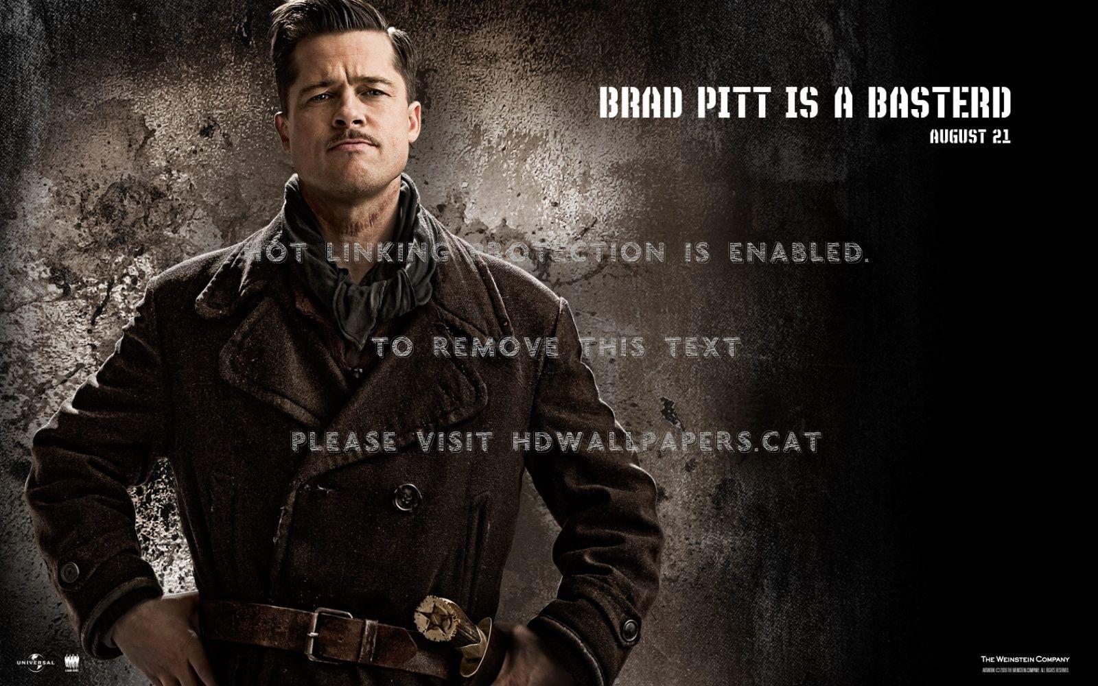 1600x1000 inglorious bastards pitt brad entertainment