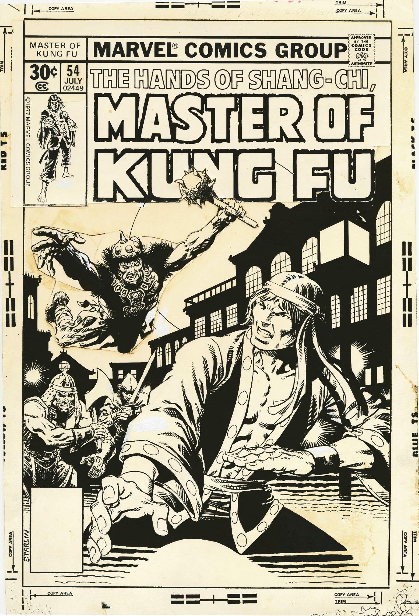 1362x2000 Shang Chi MASTER OF KUNG FU (1977) Cover By Jim Starlin, In Dino Mauricio's Marvel Covers Comic Art Gallery Room