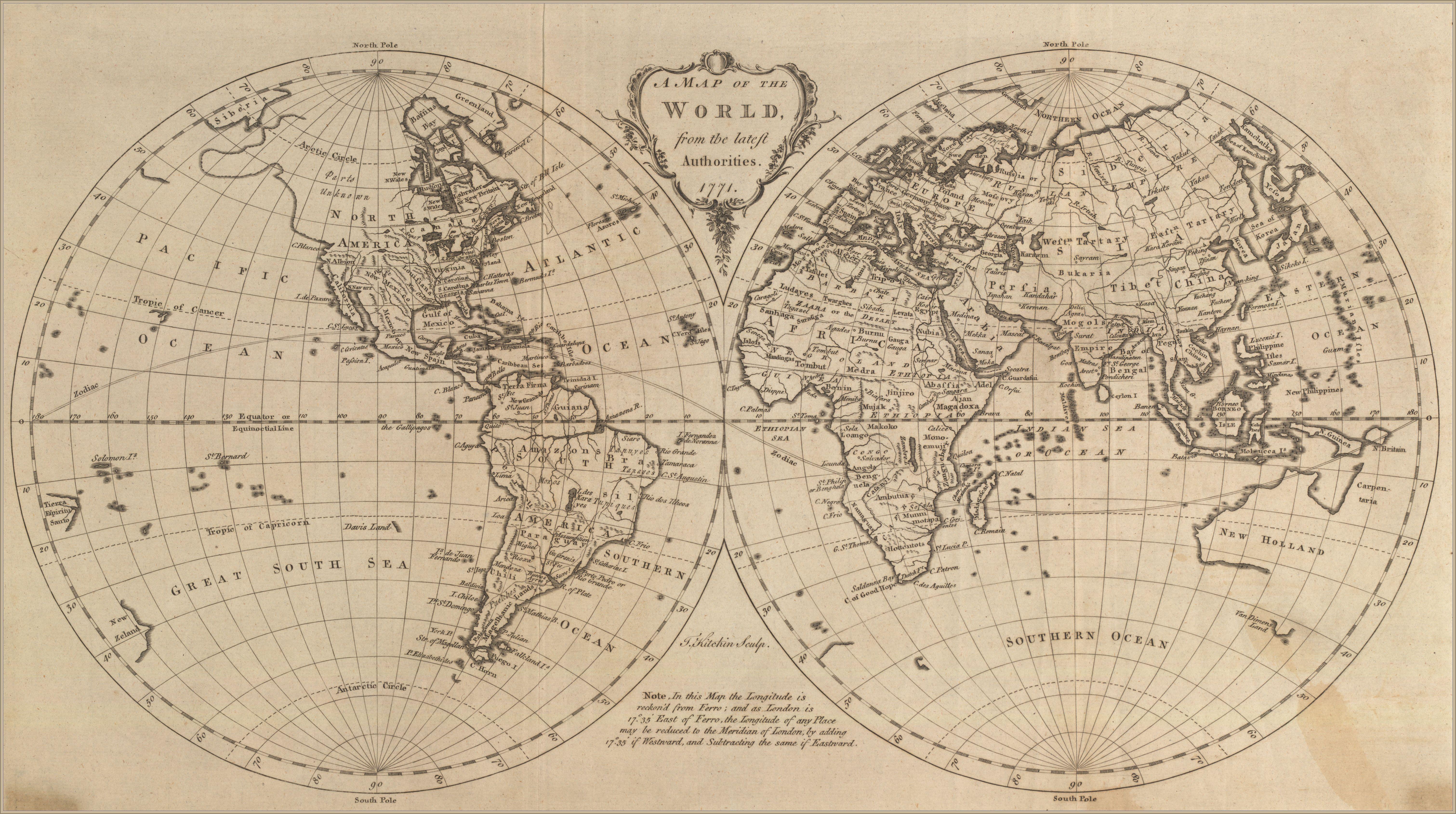 6044x3381 Map of the world, 1771. World map wallpaper, Map wallpaper, Poster prints
