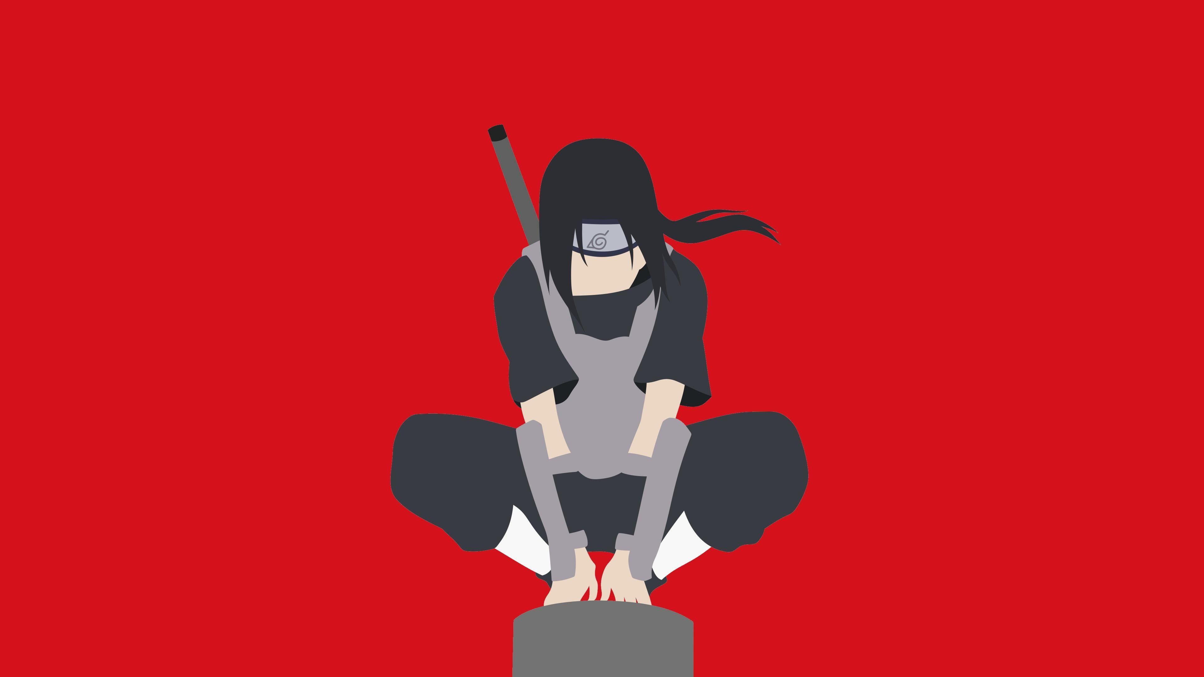 Hình minh họa ninja 3840x2160 #anime Naruto Shippuuden #minimalism Uchiha Itachi K # hình nền #hdwallpaper #desktop năm 2020. Hình minh họa ninja, Itachi, Itachi uchiha