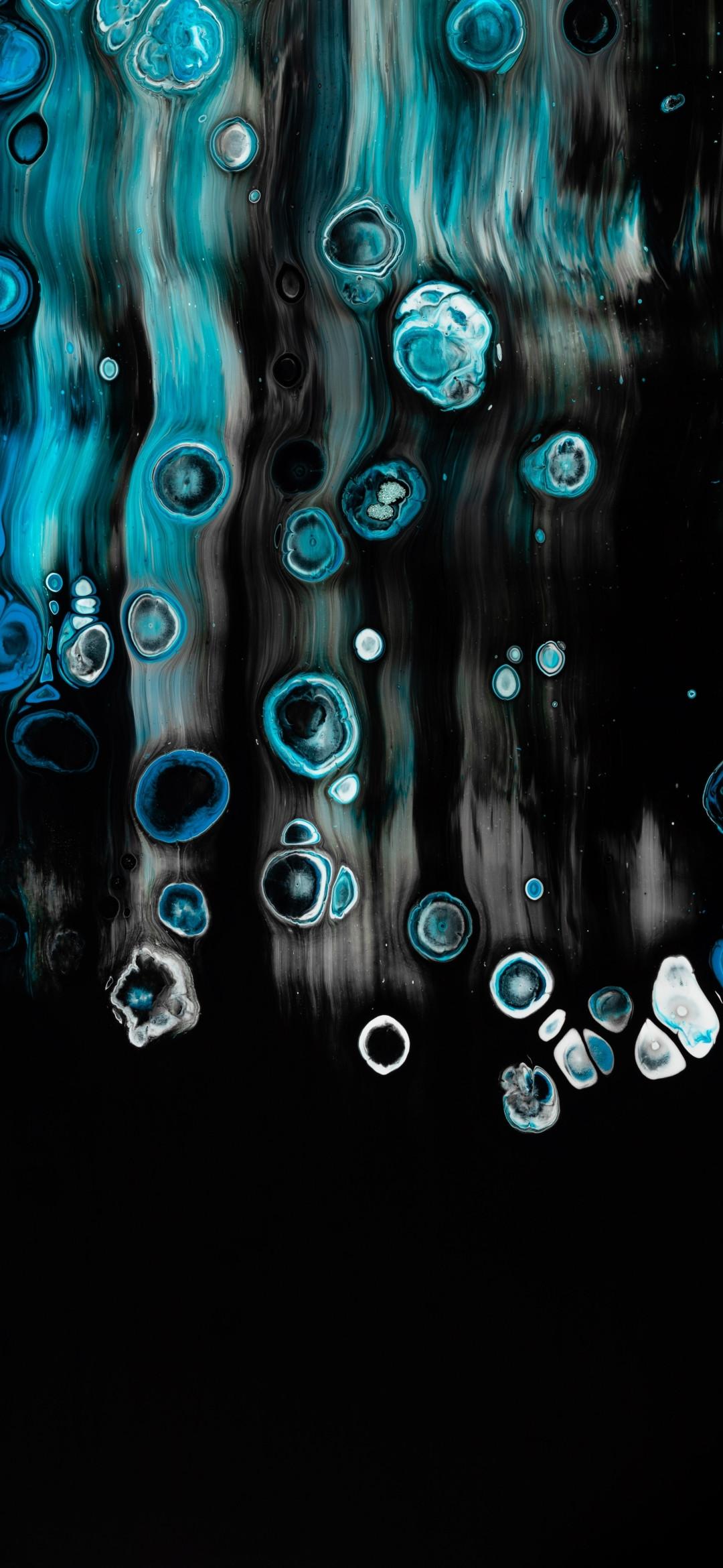 1080x2340 Blue And Black Abstract Paint 1080x2340 Resolution Wallpaper, HD Abstract 4K Wallpaper, Image, Photo and Background