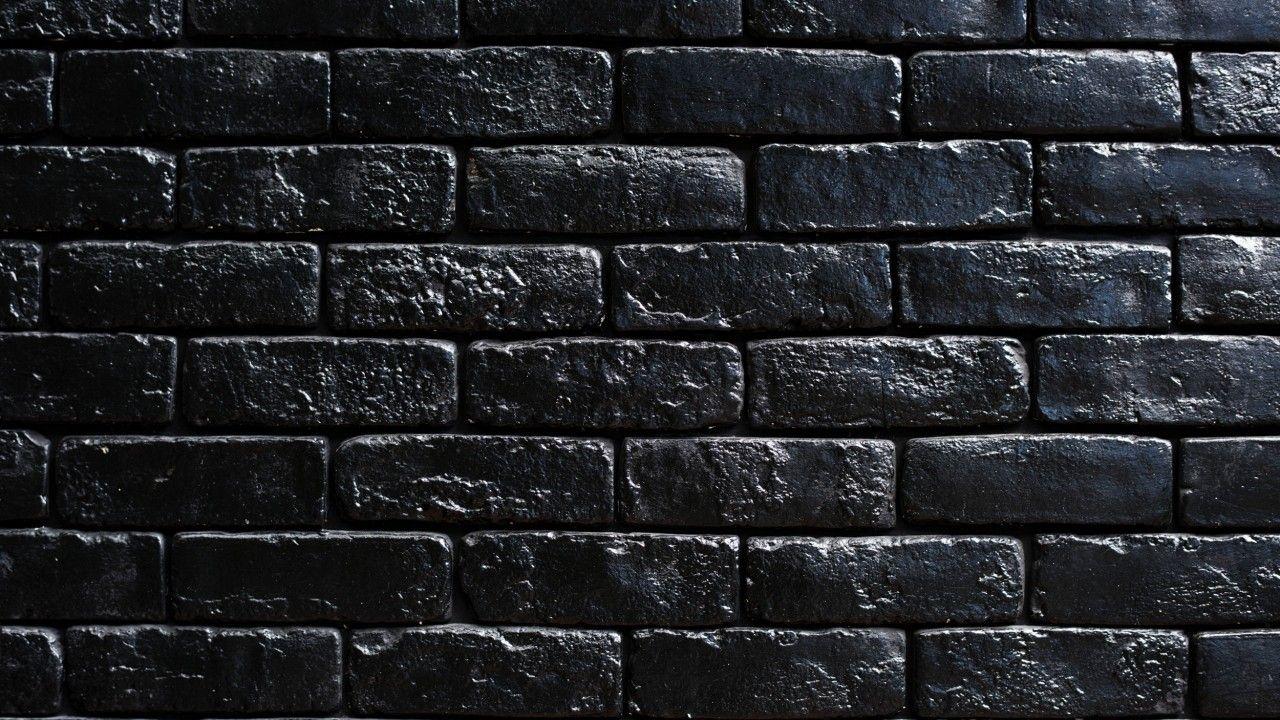 1280x720 wall, bricks, black, paint wallpaper. wall, bricks, black, paint