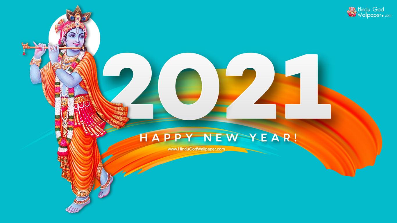 1366x768 God Happy New Year 2021 Image HD Wallpaper Free Download