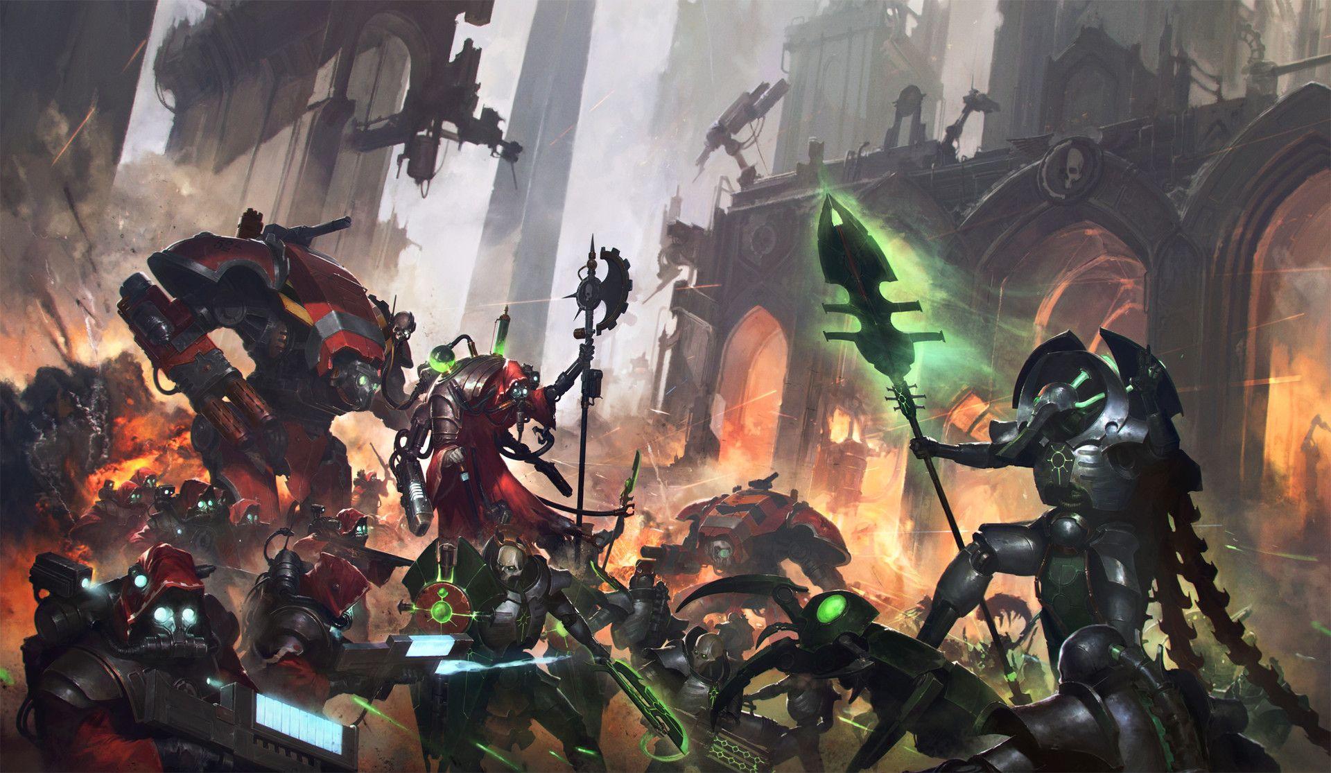 1920x1115 WH40K, Warhammer Necrons, Adeptus Mechanicus, Video games Wallpaper HD / Desktop and Mobile Background